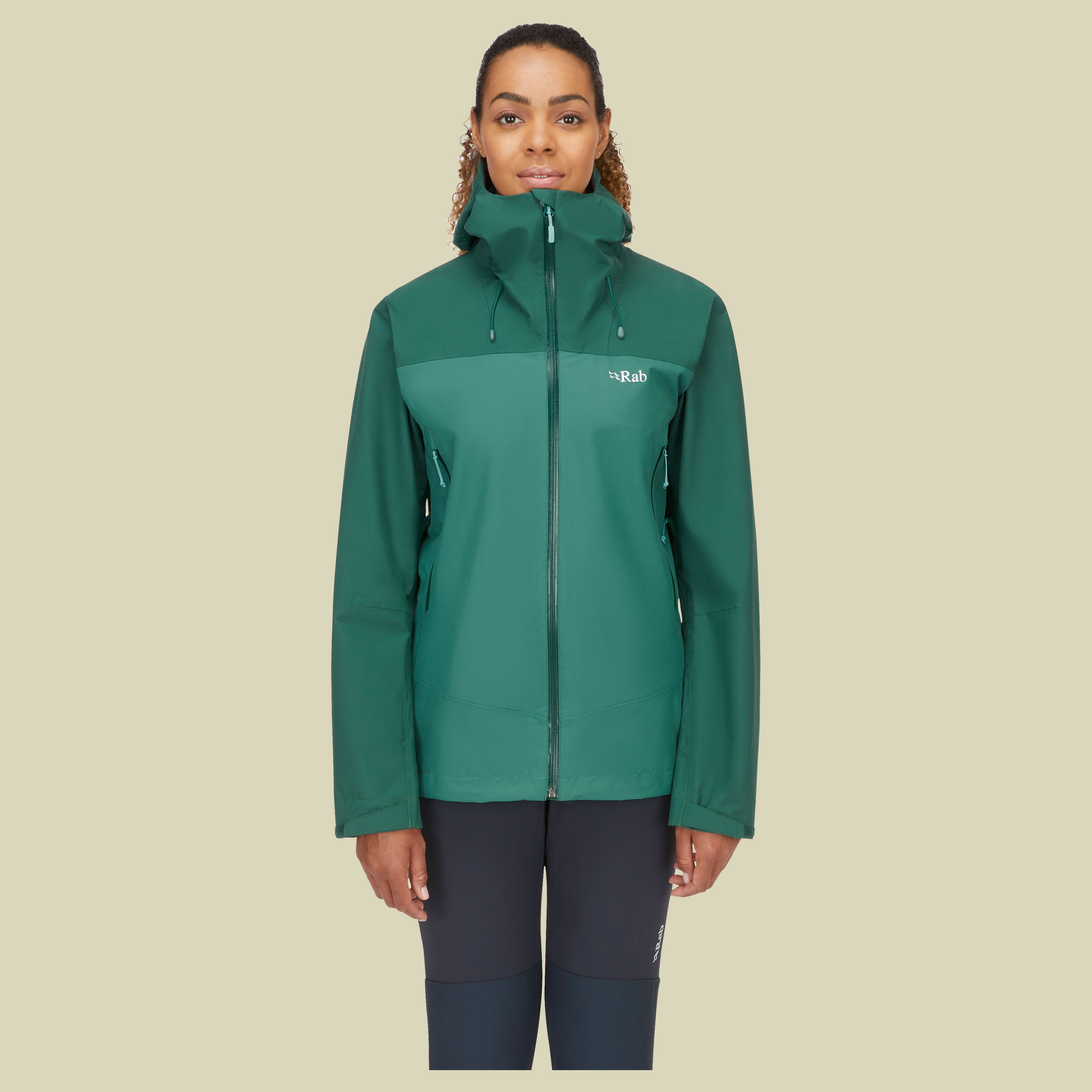 Arc Eco Jacket Women Größe 42 (14) Farbe green slate/eucalyptus