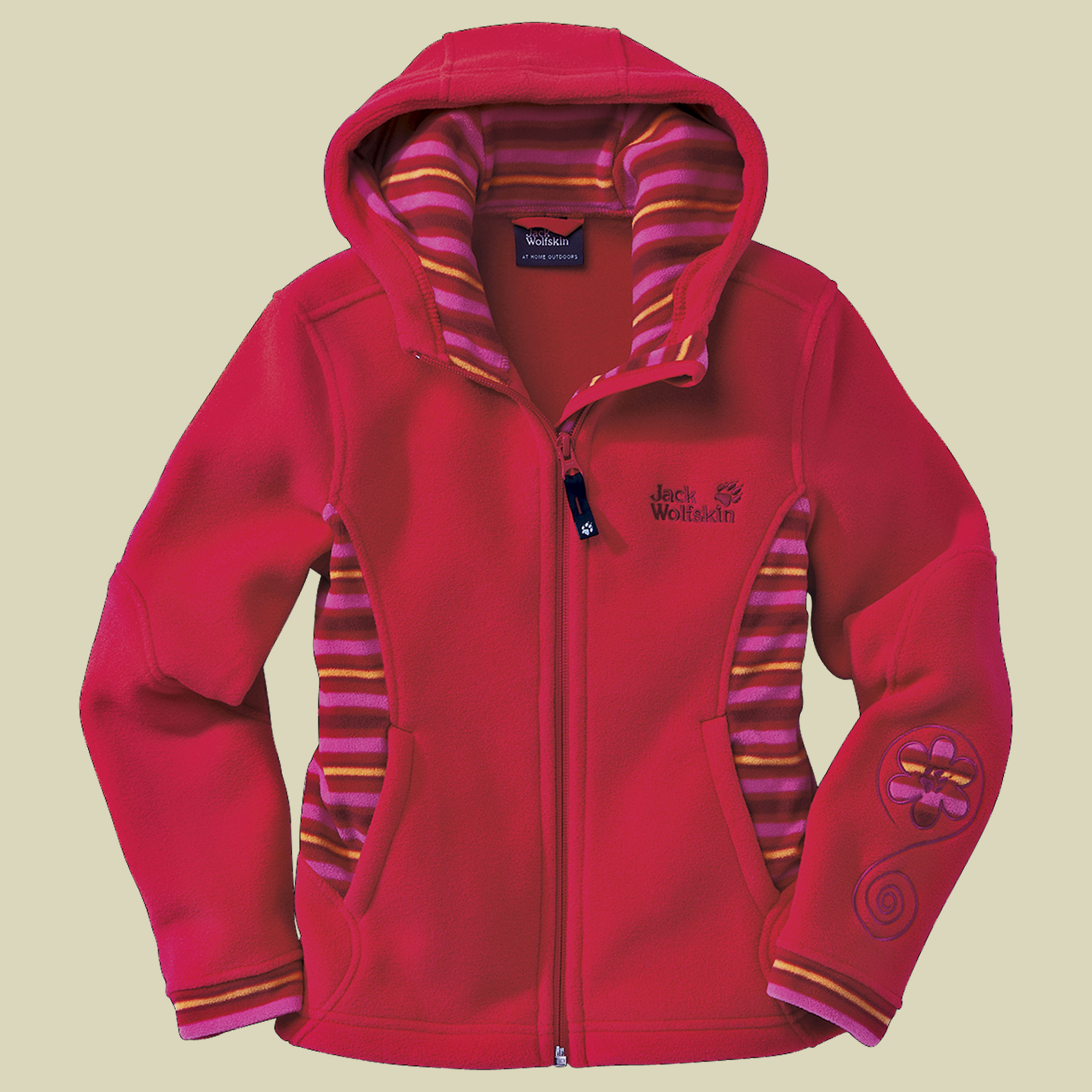 Girls Rainbow Jacket Größe 104 Farbe clear red