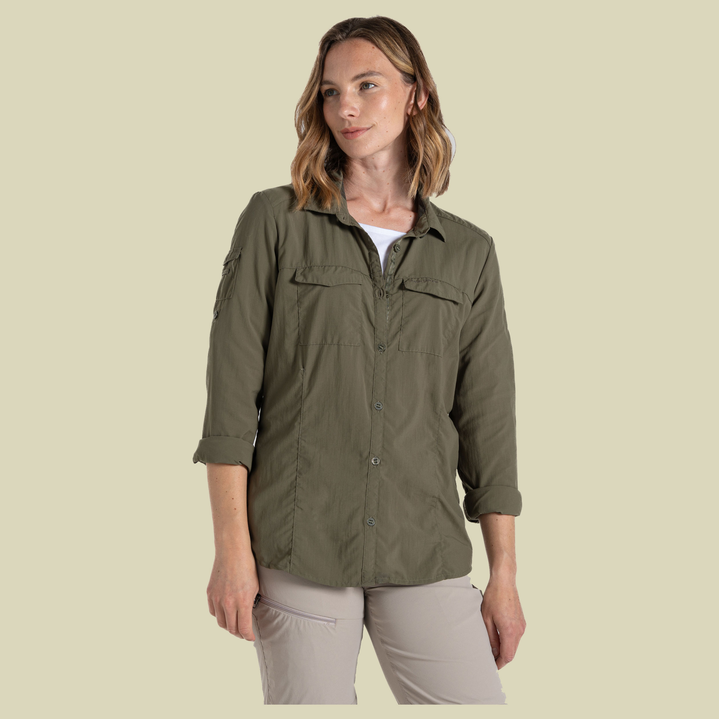 NosiLife Adventure Long Sleeved Shirt III Women 36 grün -wild olive (UK 10)