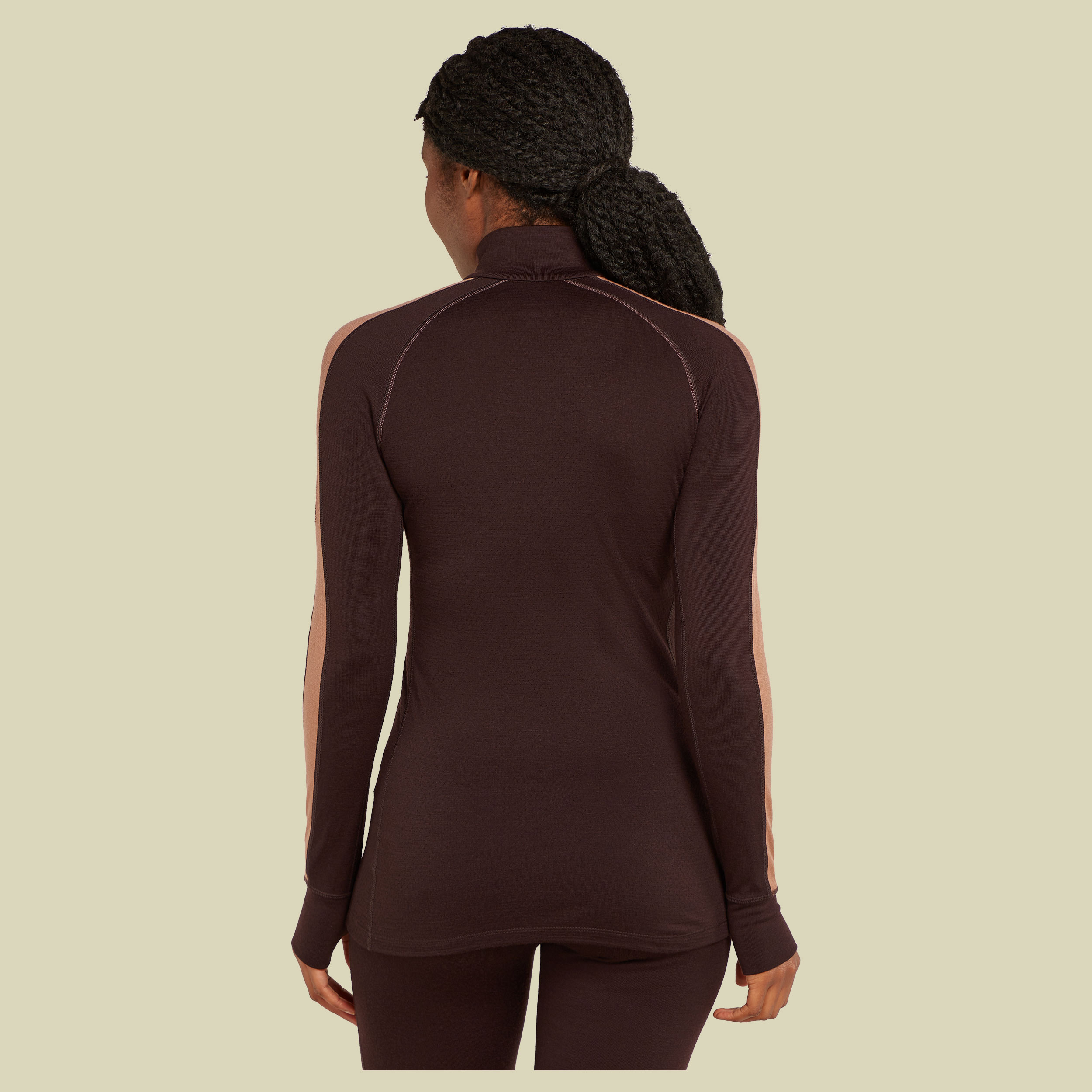 ZoneKnit 260 LS Half Zip Women L braun - bittersweet/cedar wood/cb