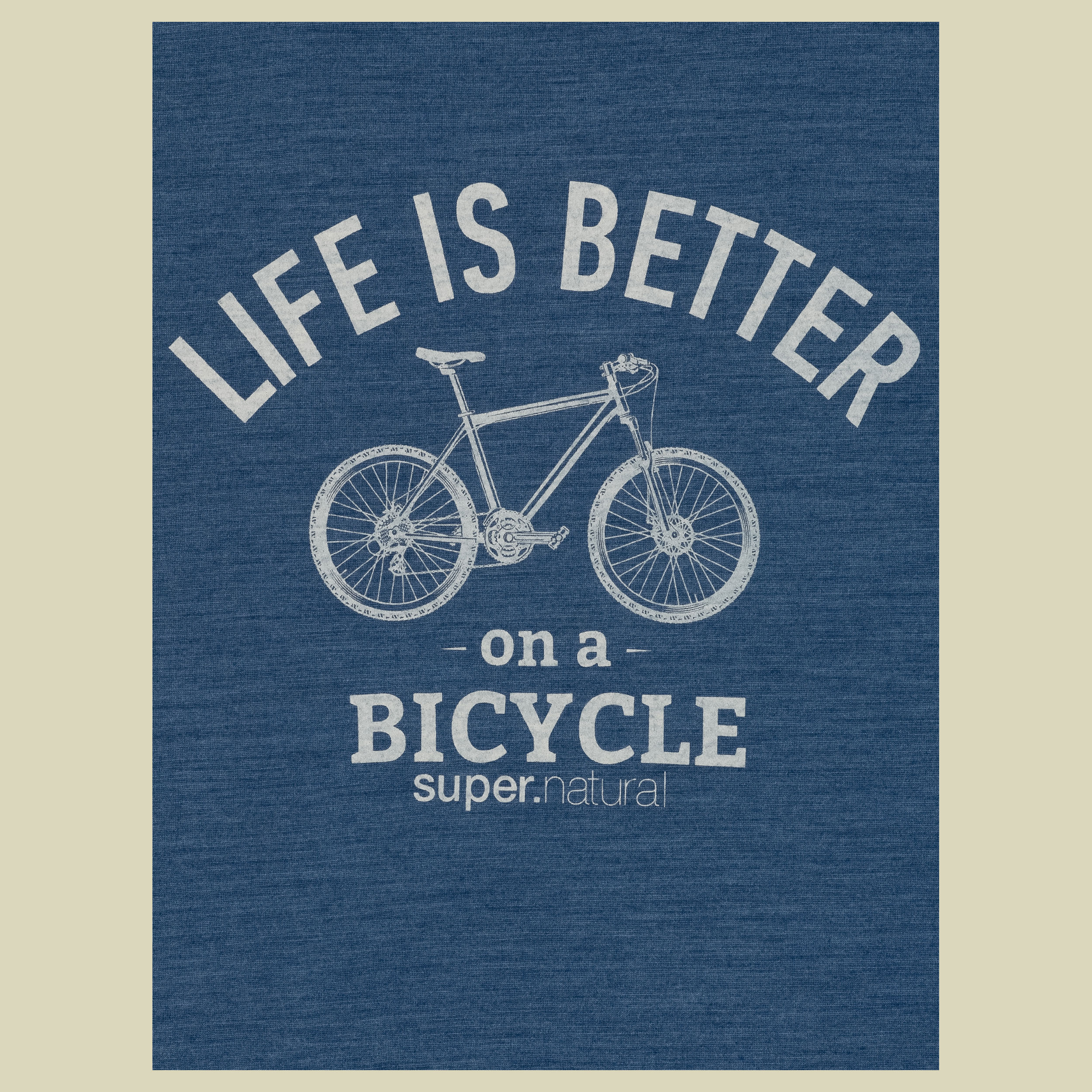 Better Bike Tee Men Größe L  Farbe dark denim melange/feather grey