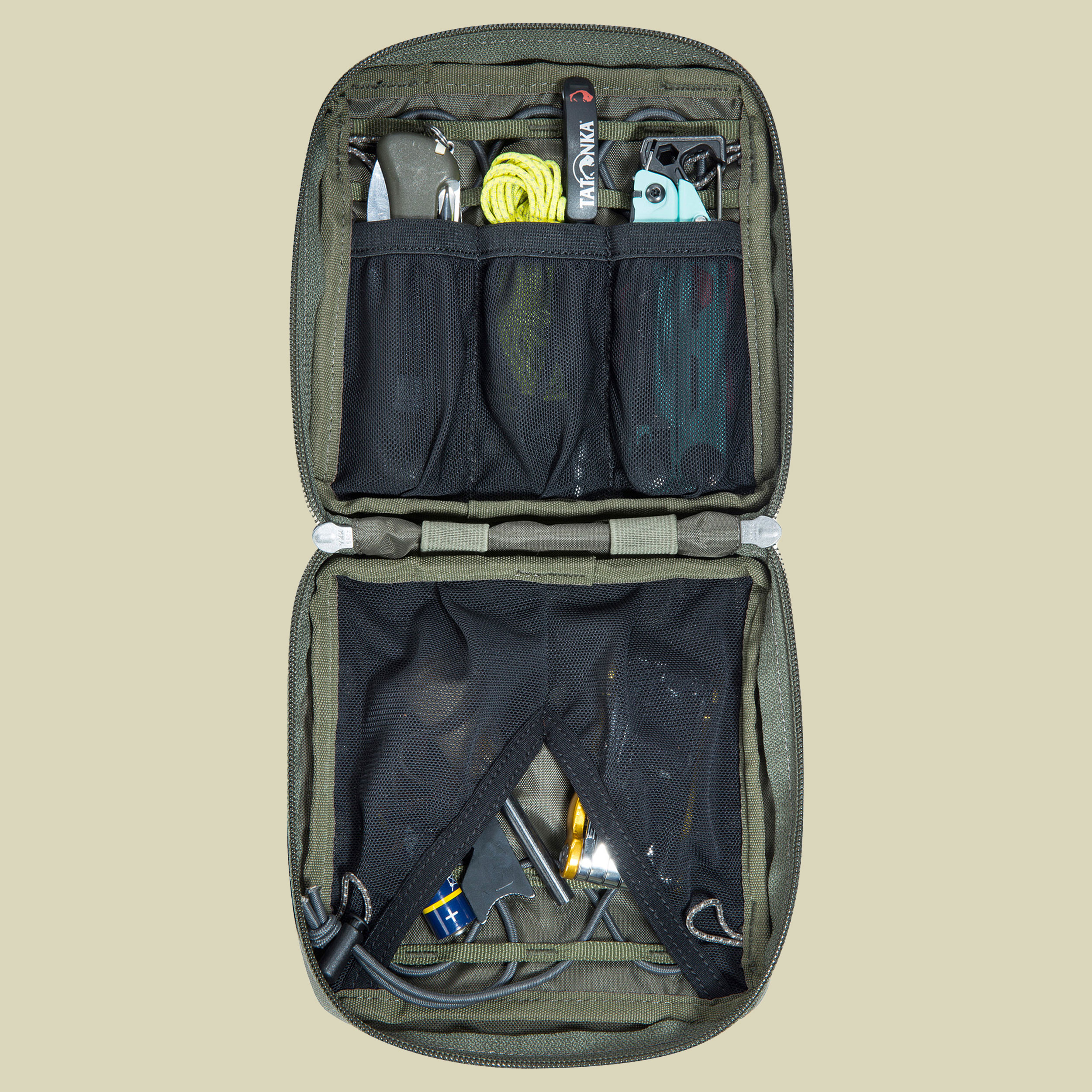 Universal Pouch 14 x 14 one size grün - stone grey olive