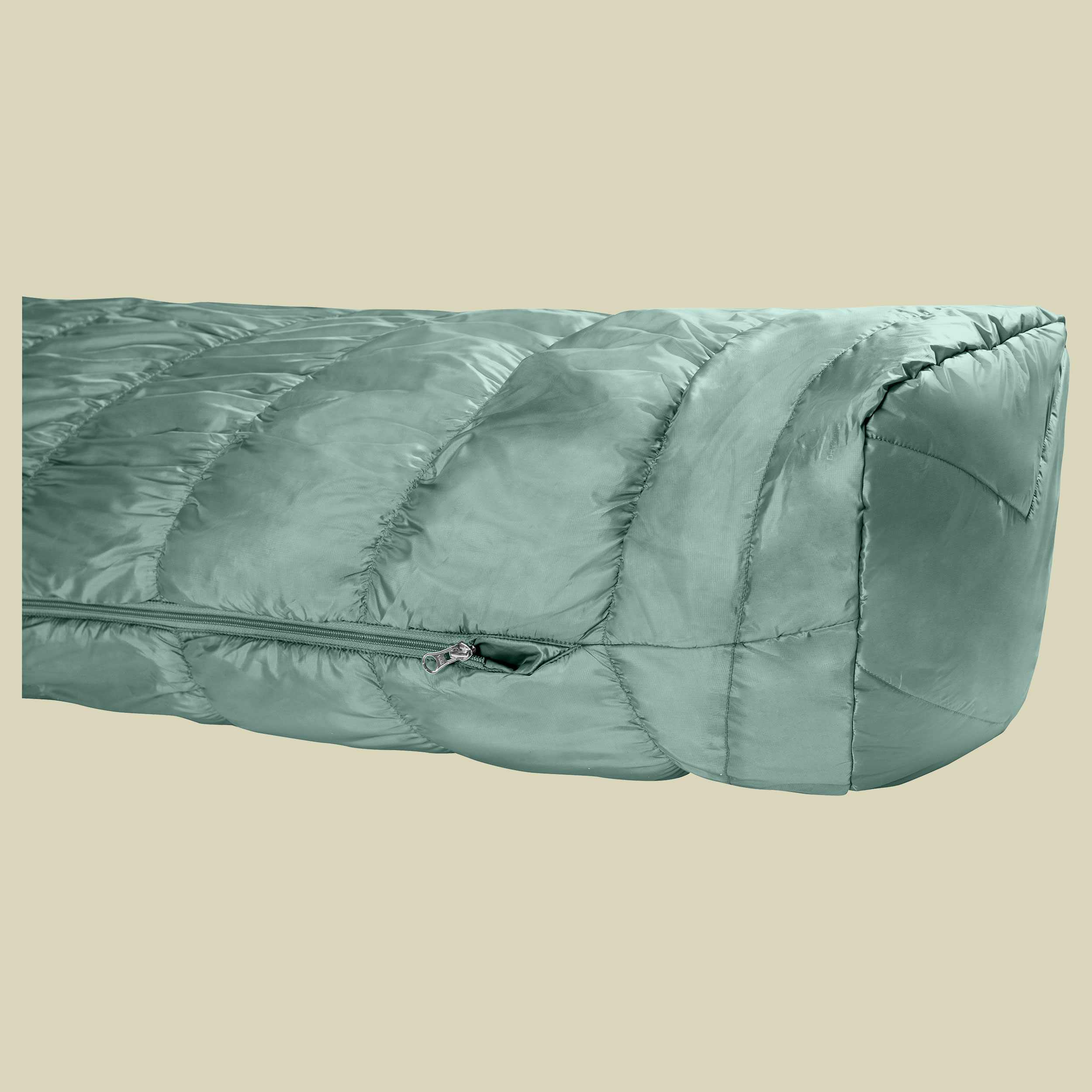 Exosphere +4 Grad 185 cm Farbe sage-paprika, Reißverschluss rechts