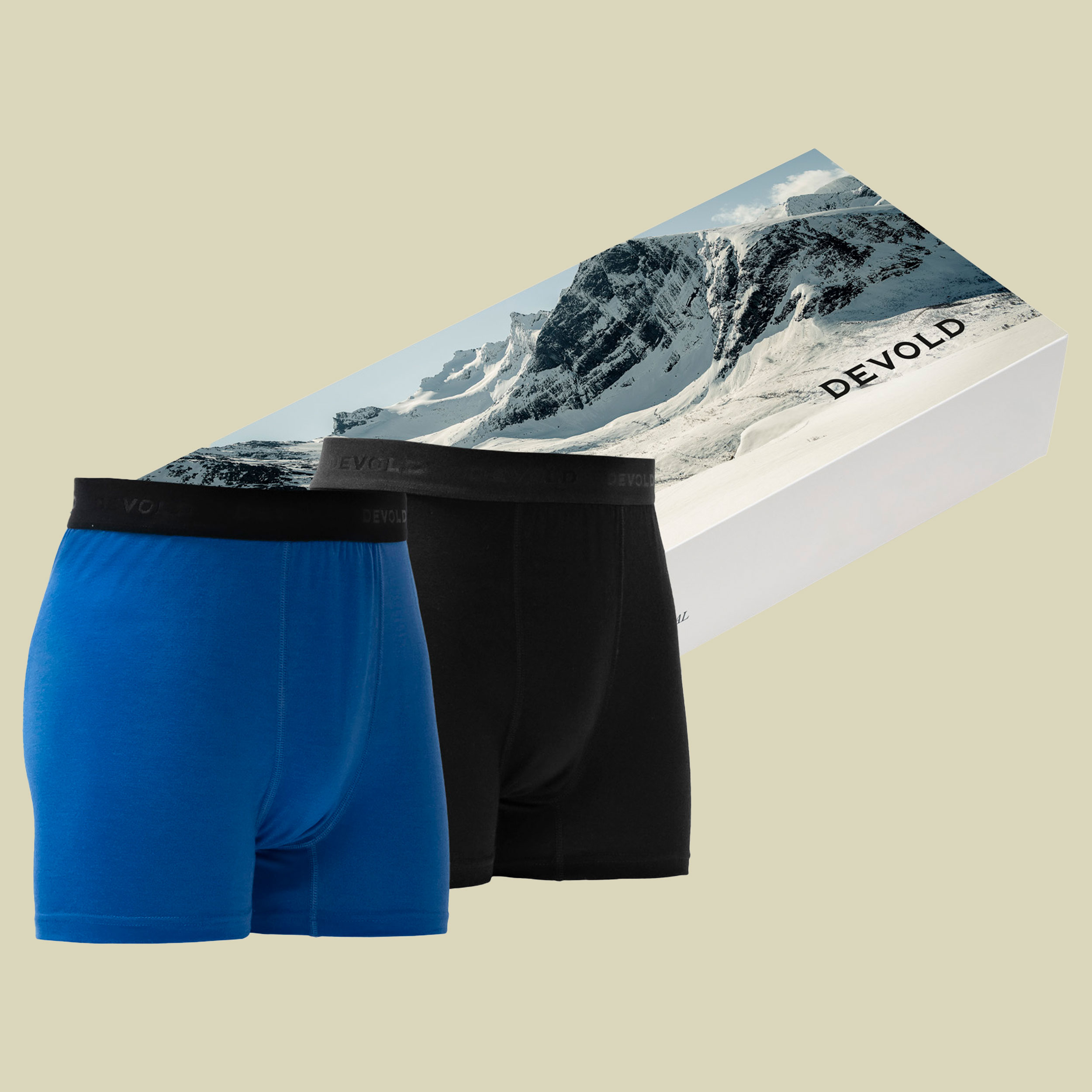 Breeze Merino Boxer Man 2PK XL black/royal