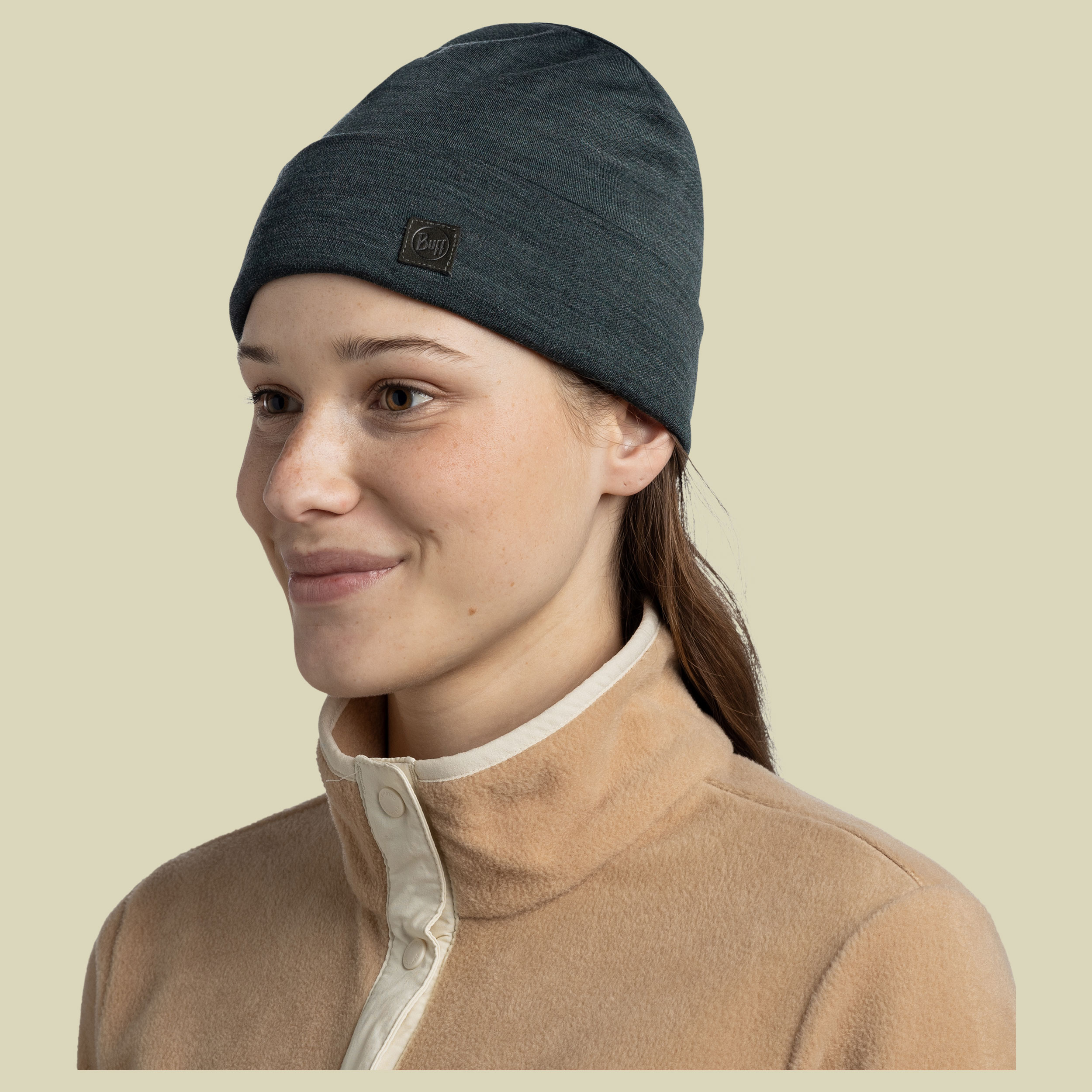 Heavyweight Merino Wool Hat grün - solid forest