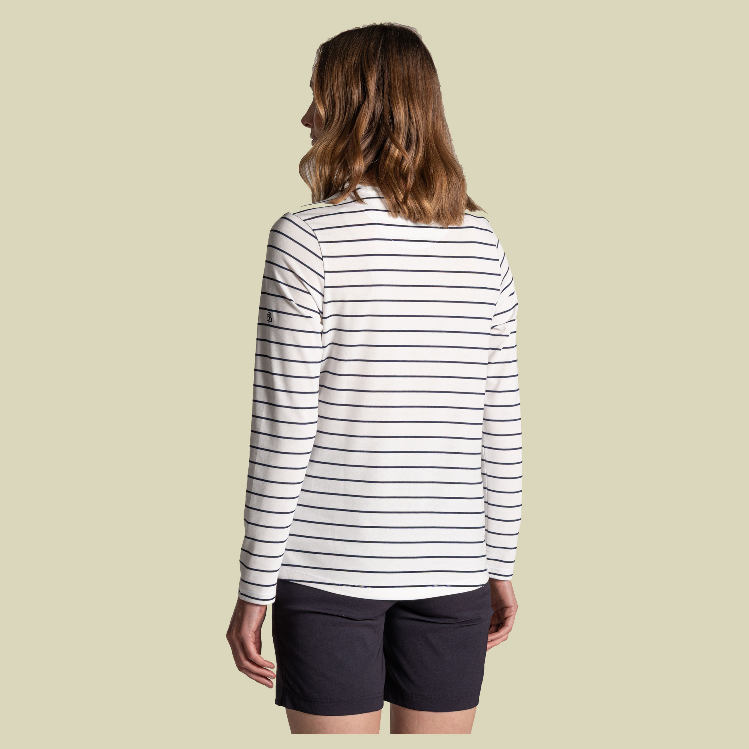 Nosilife Akona Long Sleeved Top Women 34 mehrfarbig1 -  - sail white/blue navy stripe (8)