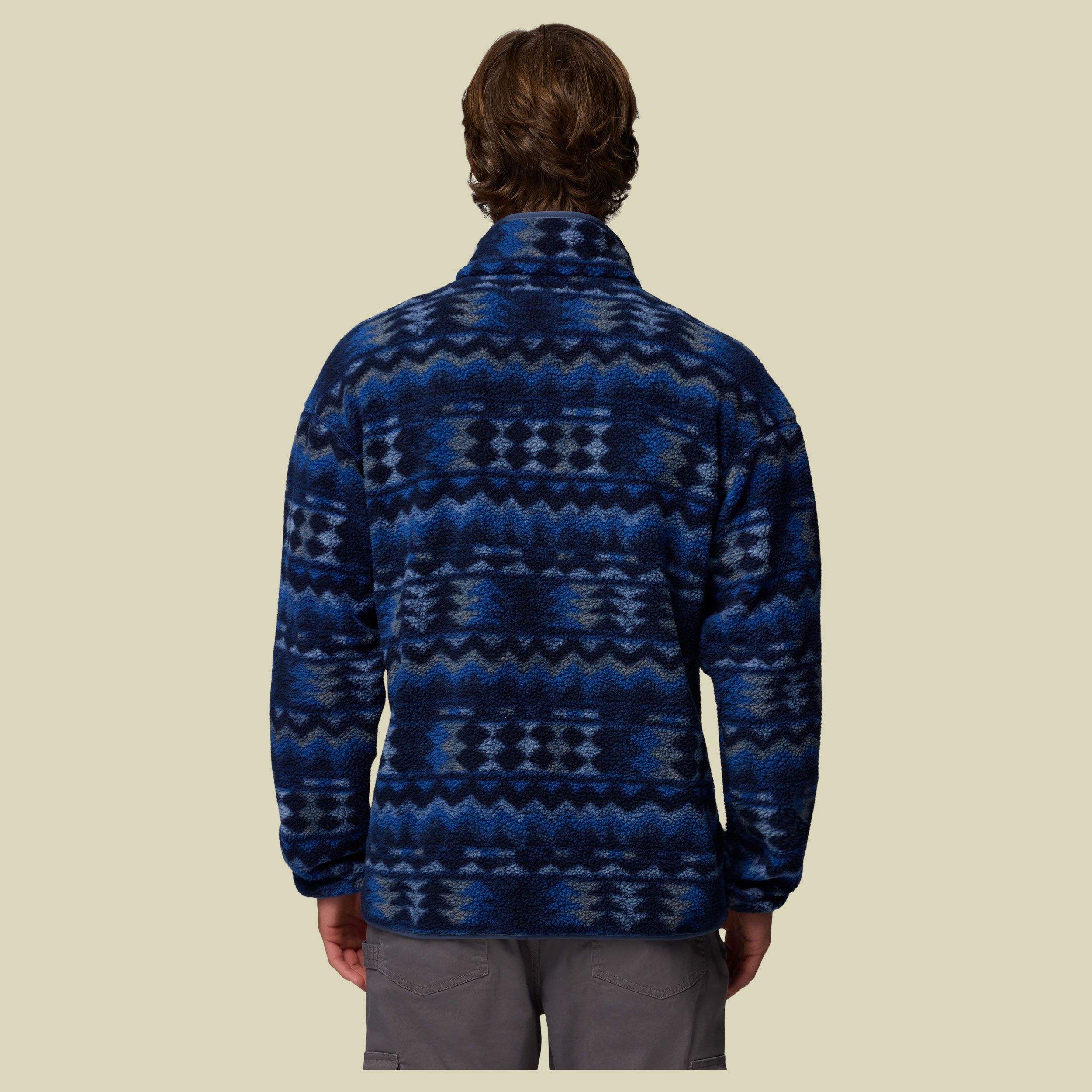 Helvetia II Printed Half Snap Fleece Men