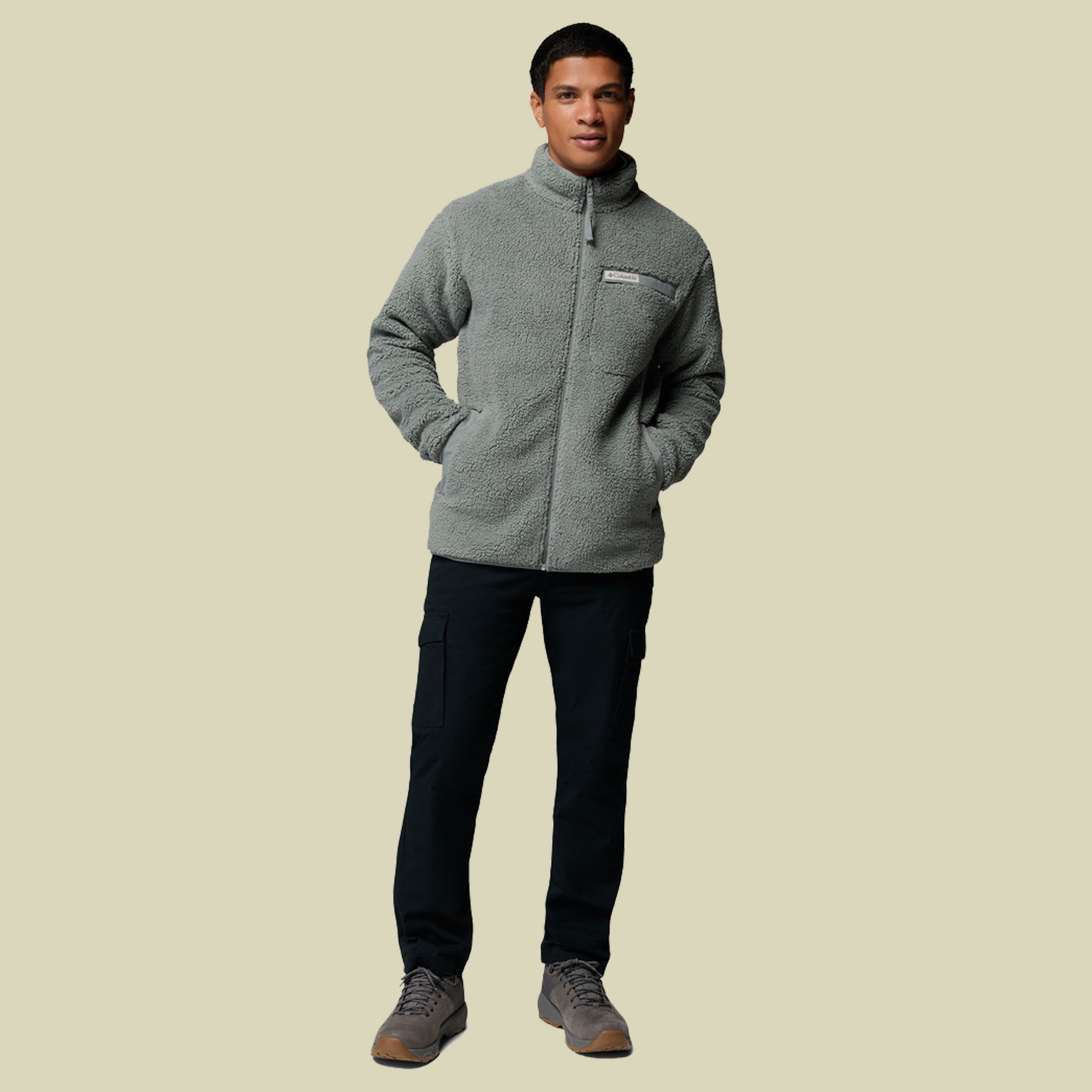 Rugged Ridge High Pile Full Zip Men XL grün1 - sedona sage