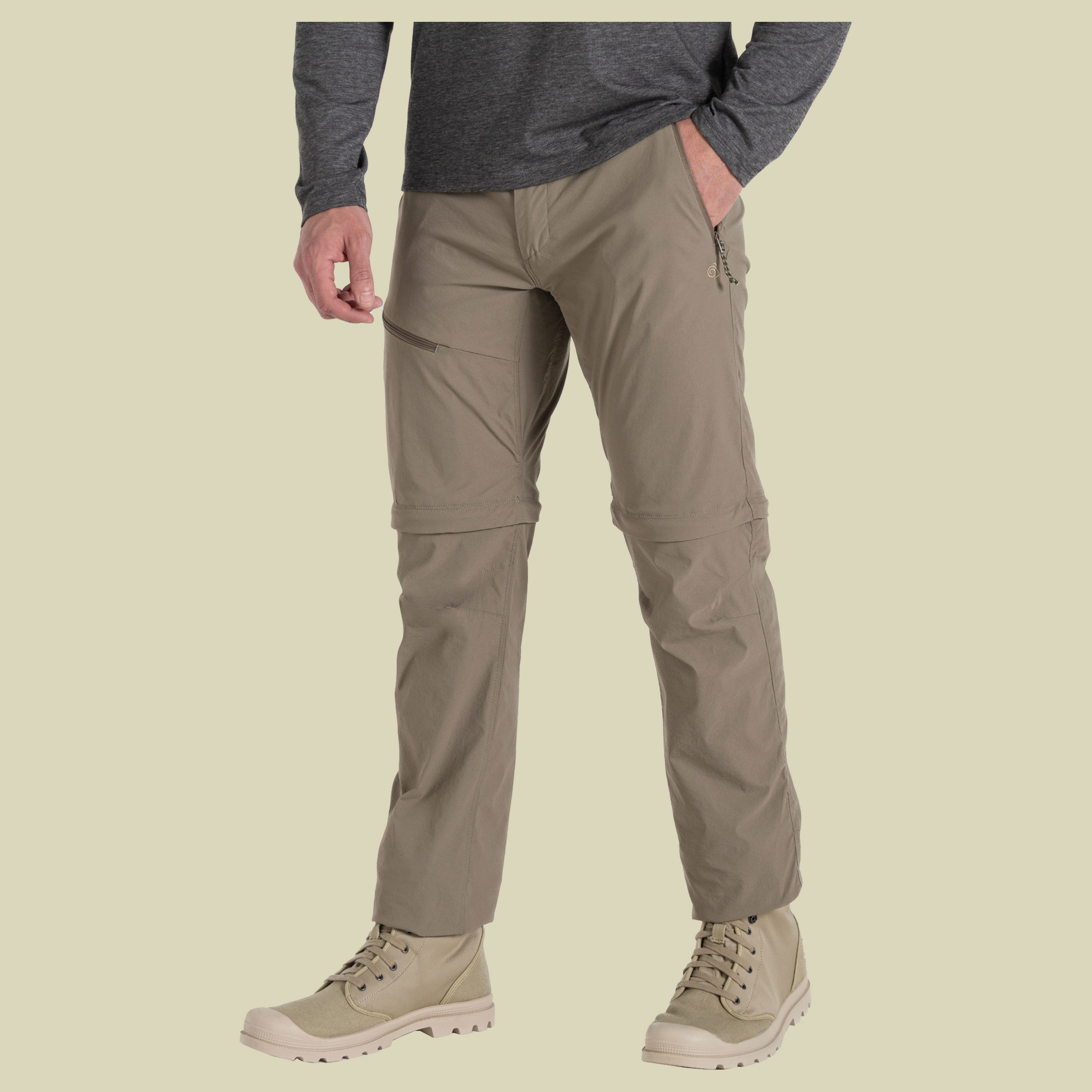NosiLife Pro Convertible Trousers III Men braun 27 - pebble (38'')