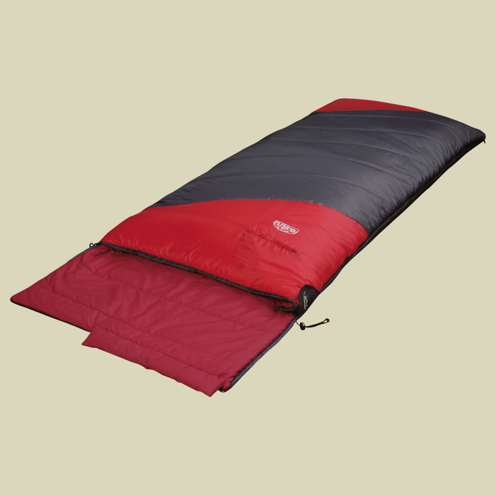 Matterhorn bis Körpergröße 190 cm Farbe Nachtblau/Kirsch, Reißverschluss links