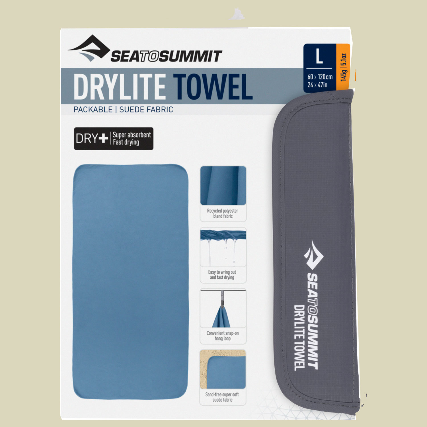 Drylite Towel Größe L Farbe moonlight