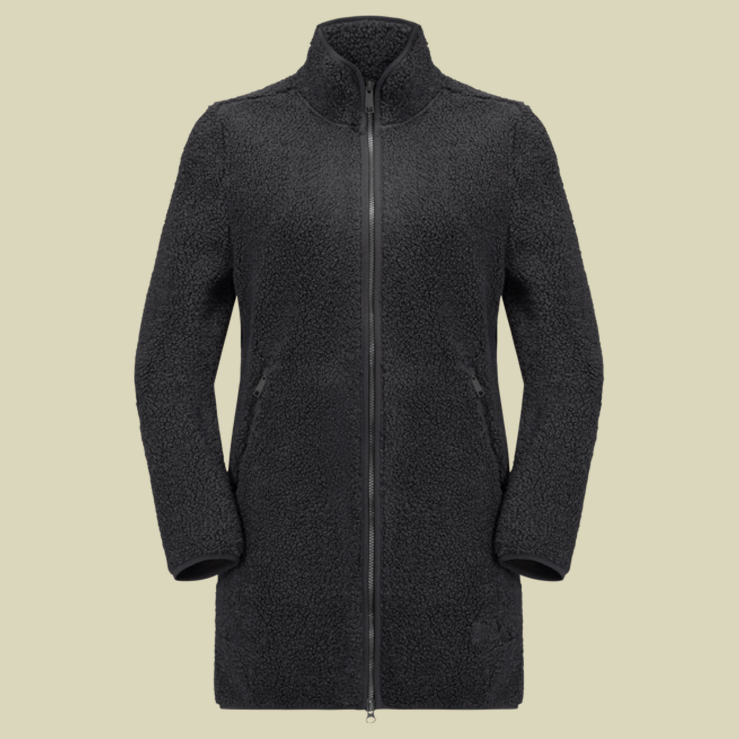 High Curl Coat Women Größe XS Farbe black