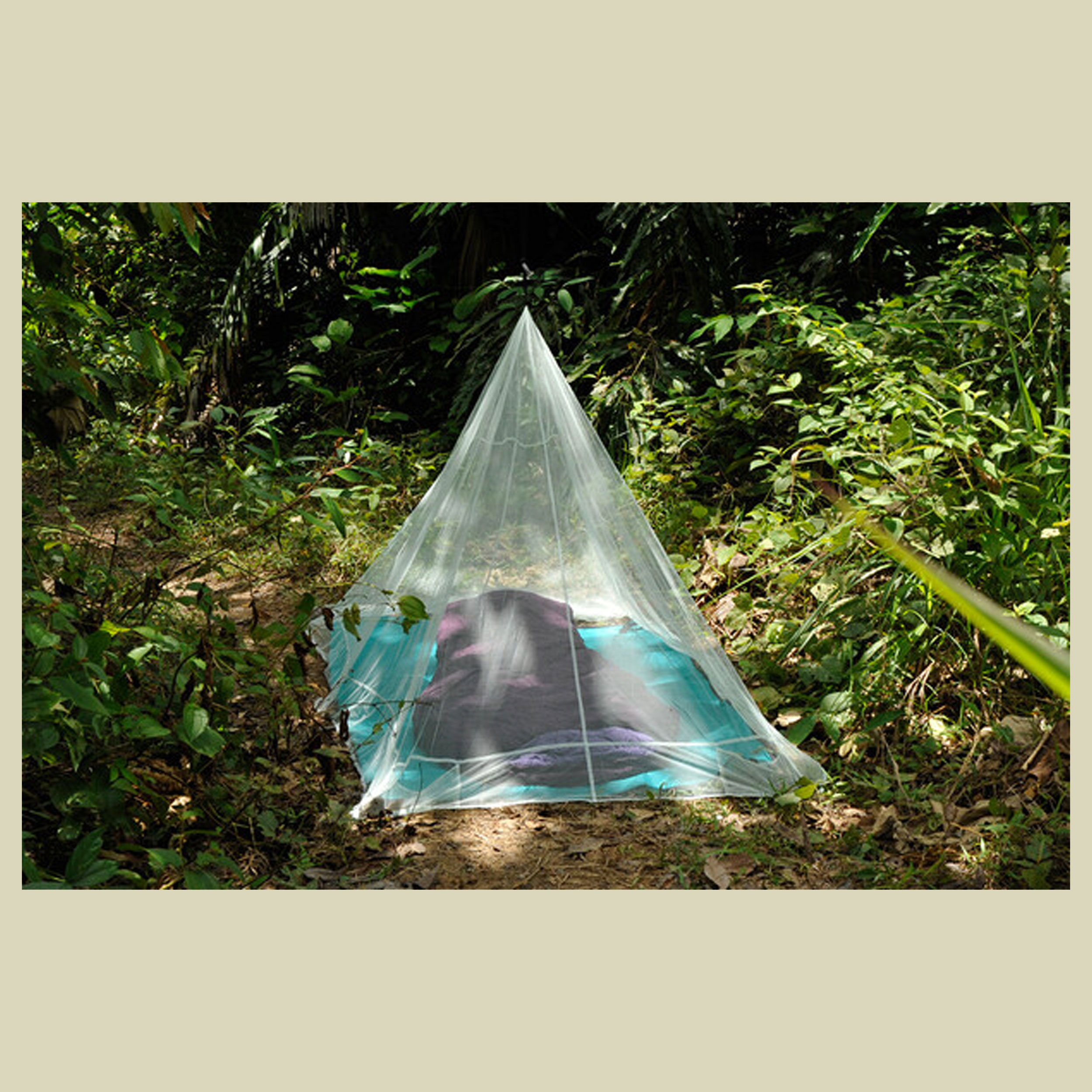 Camping-Mosquito Netz ultralight Maße: 220 x 120 cm Farbe: silt green