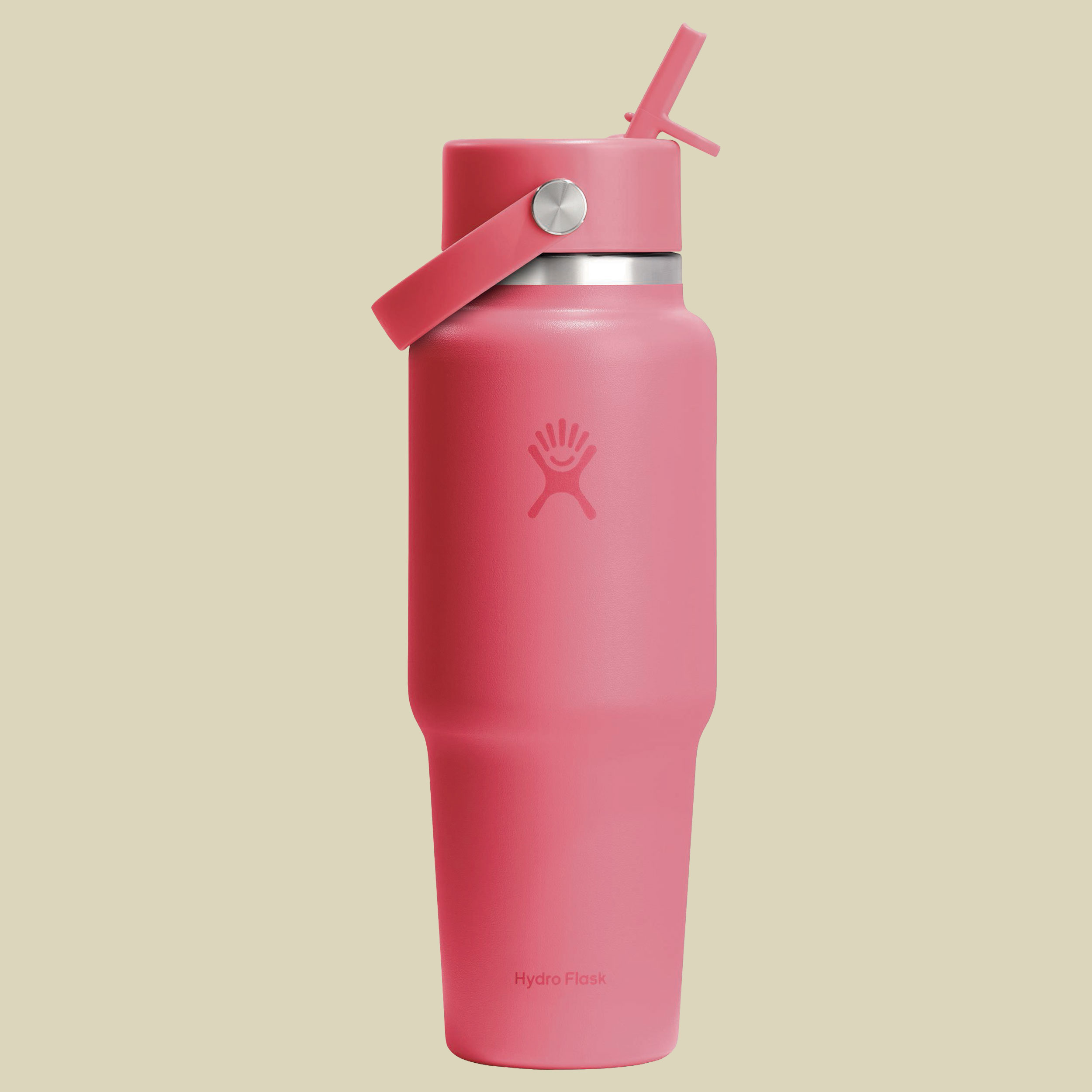 Wide Mouth Flex Straw Travel Bottle 24 oz pink - passion pink