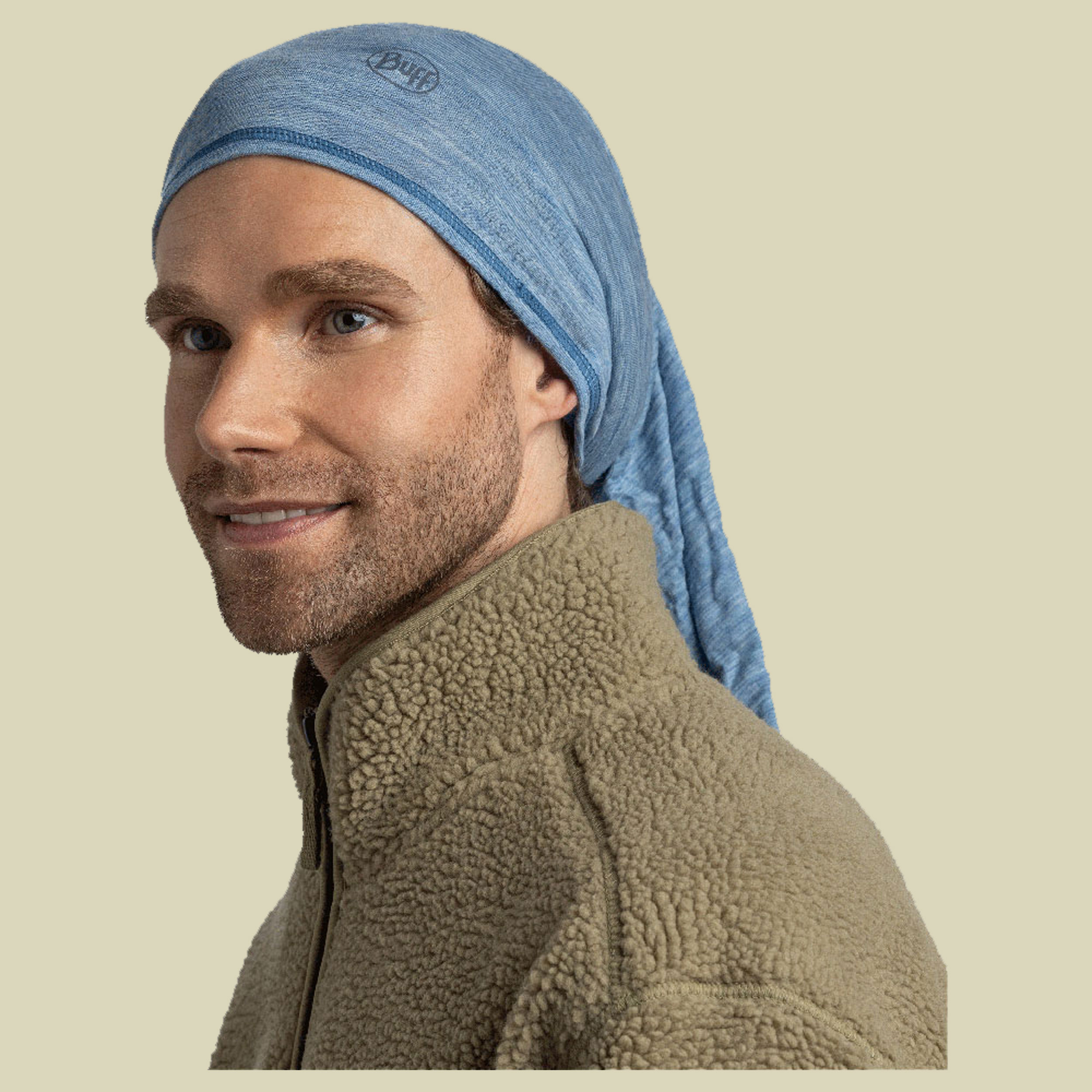 Lightweight Merino Wool Solid solid lake blue one size