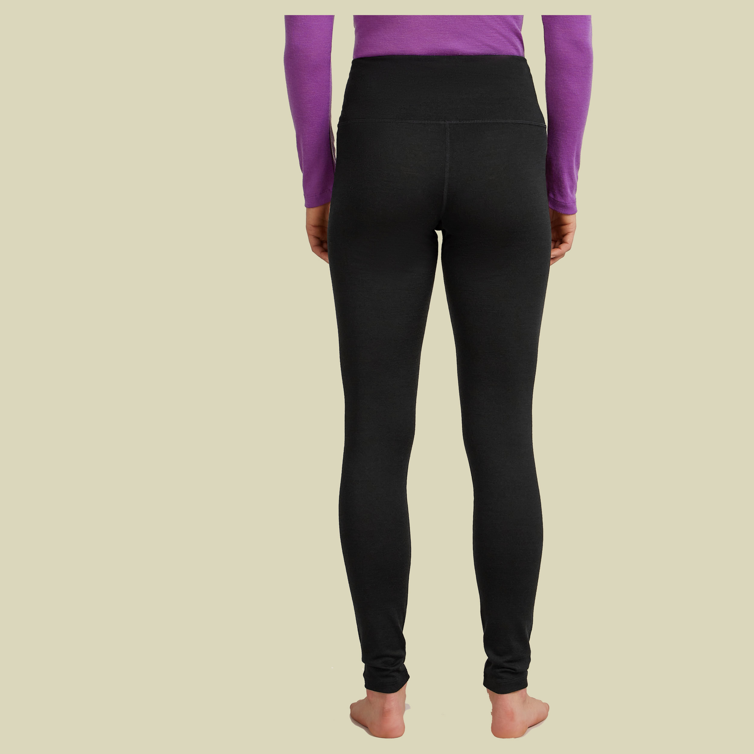 Merino 200 Oasis High Rise Leggings Women XS schwarz - black
