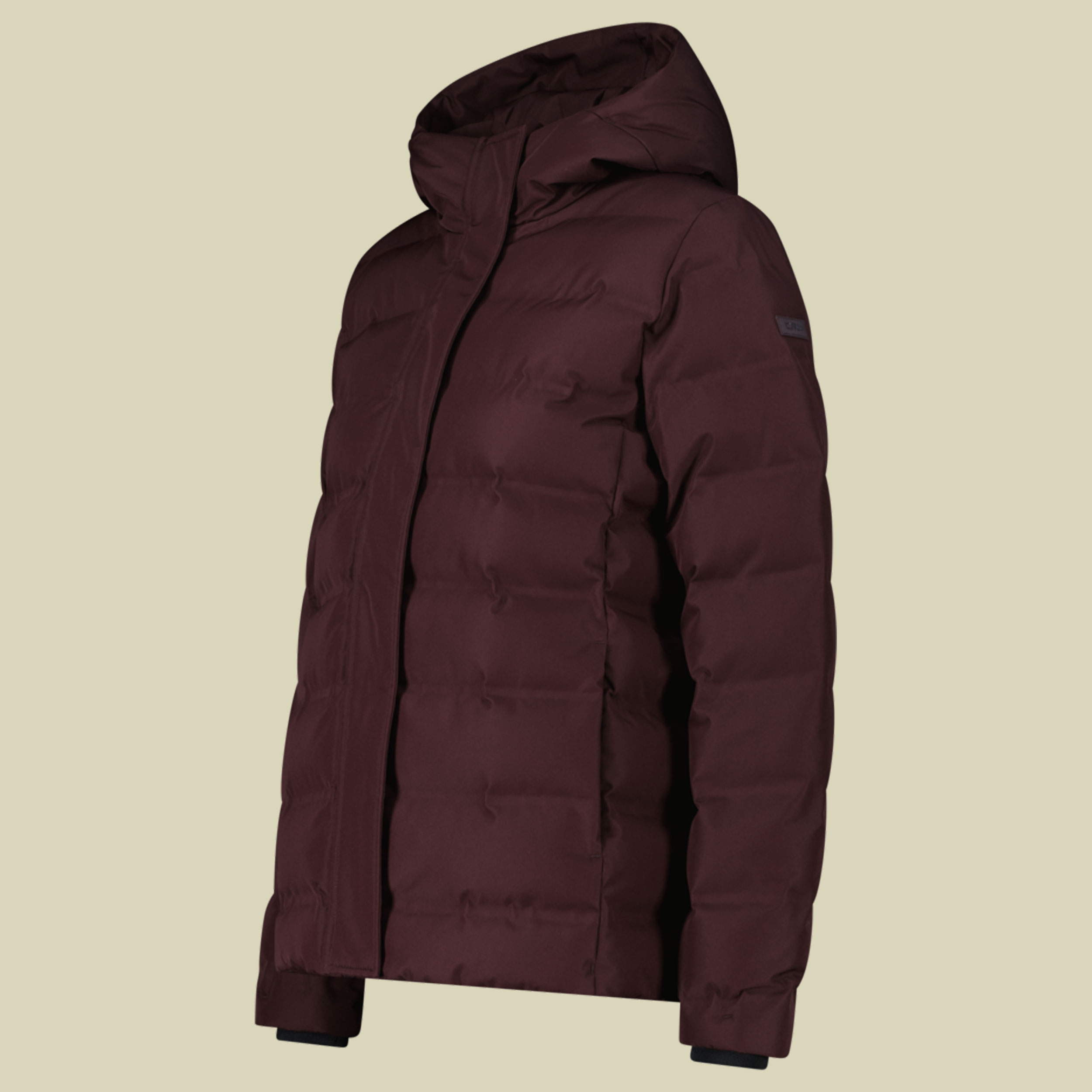 Woman Jacket Fix Hood 44 rot - black berry C595