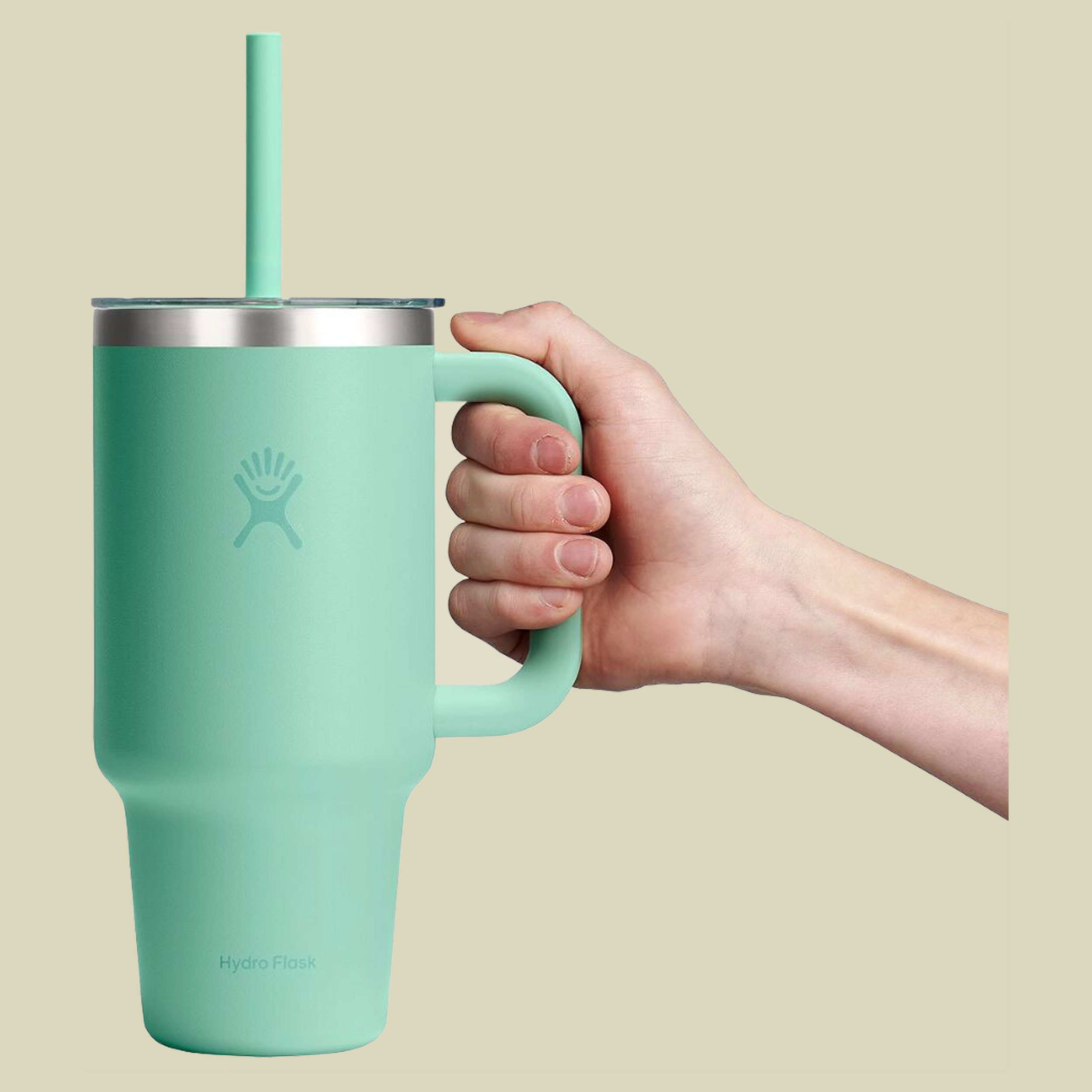 32oz All Around Travel Tumbler 946 ml grün - clear lid mermaid green