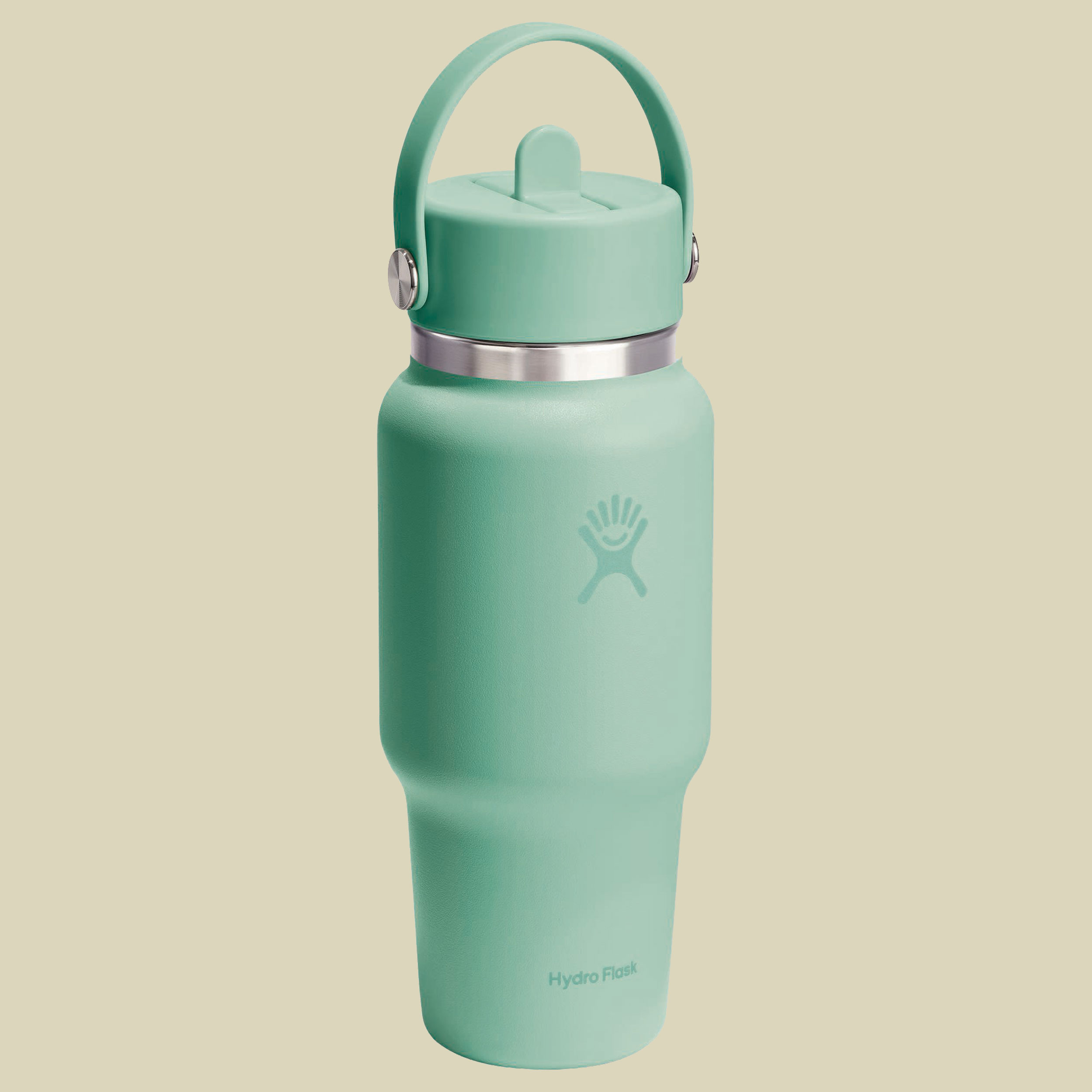 Wide Mouth Flex Straw Travel Bottle 24 oz grün - mermaid green