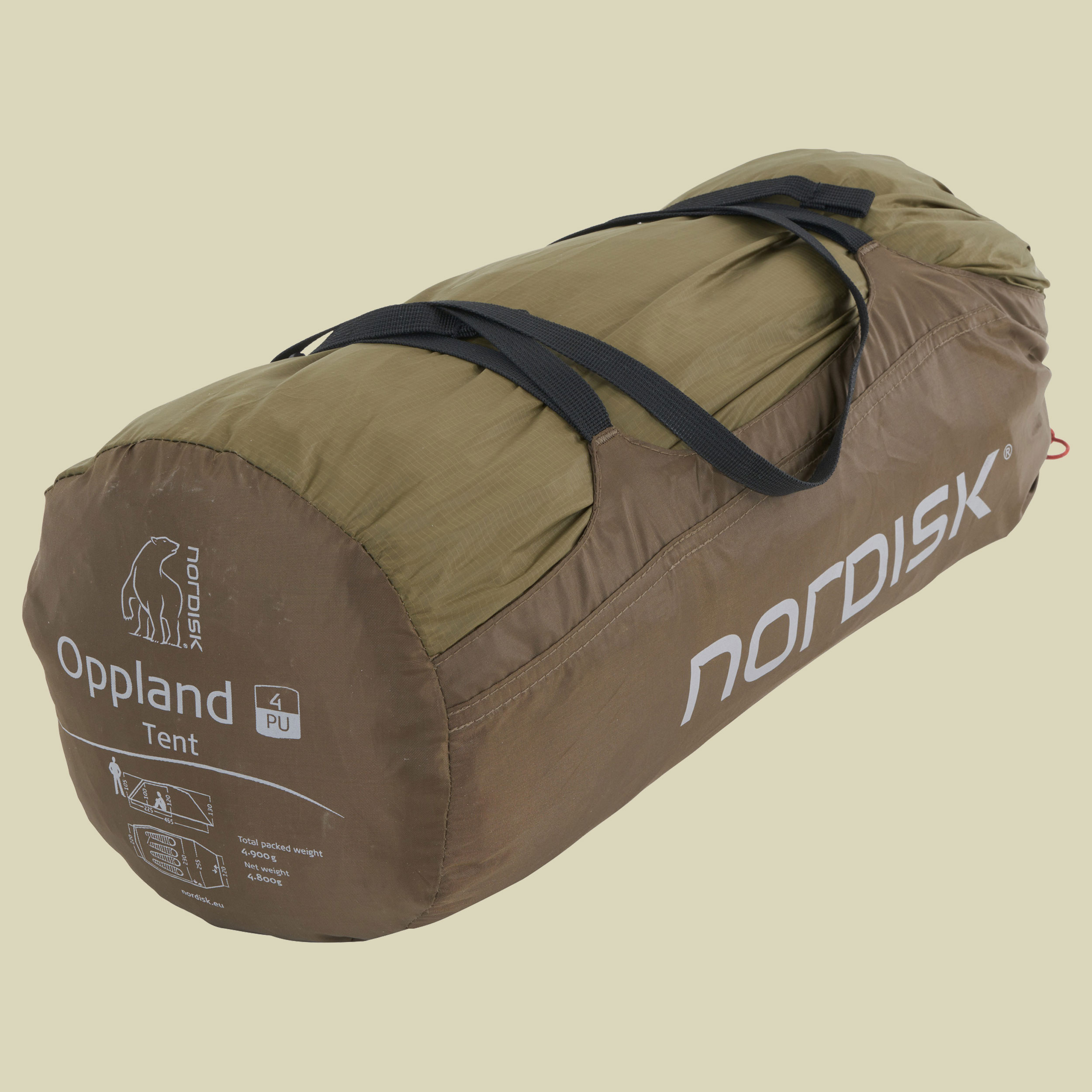 Oppland 4  PU Tent  4-Personen Zelt Farbe dark olive