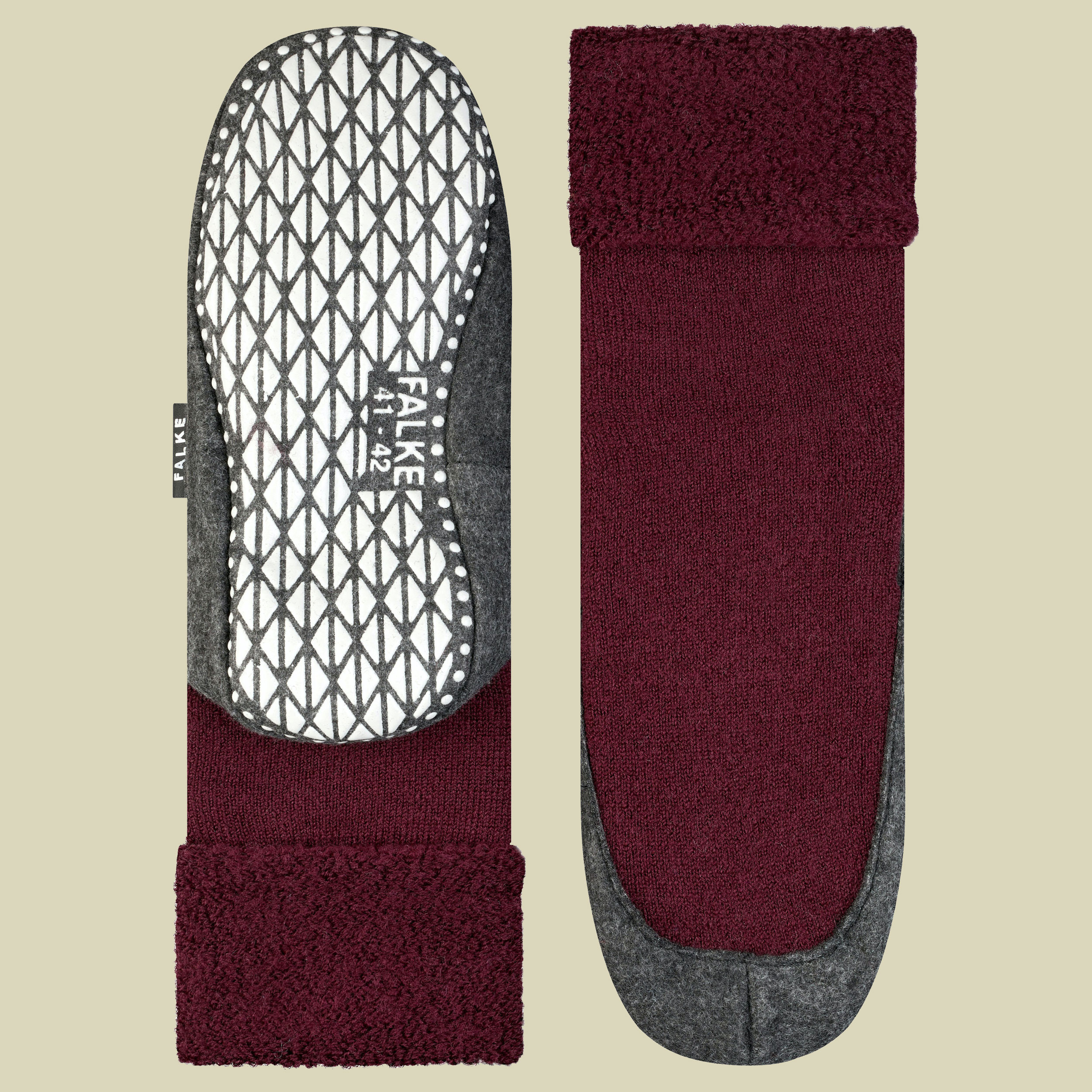 Cosyshoe Falke Größe 41-42 Farbe barolo