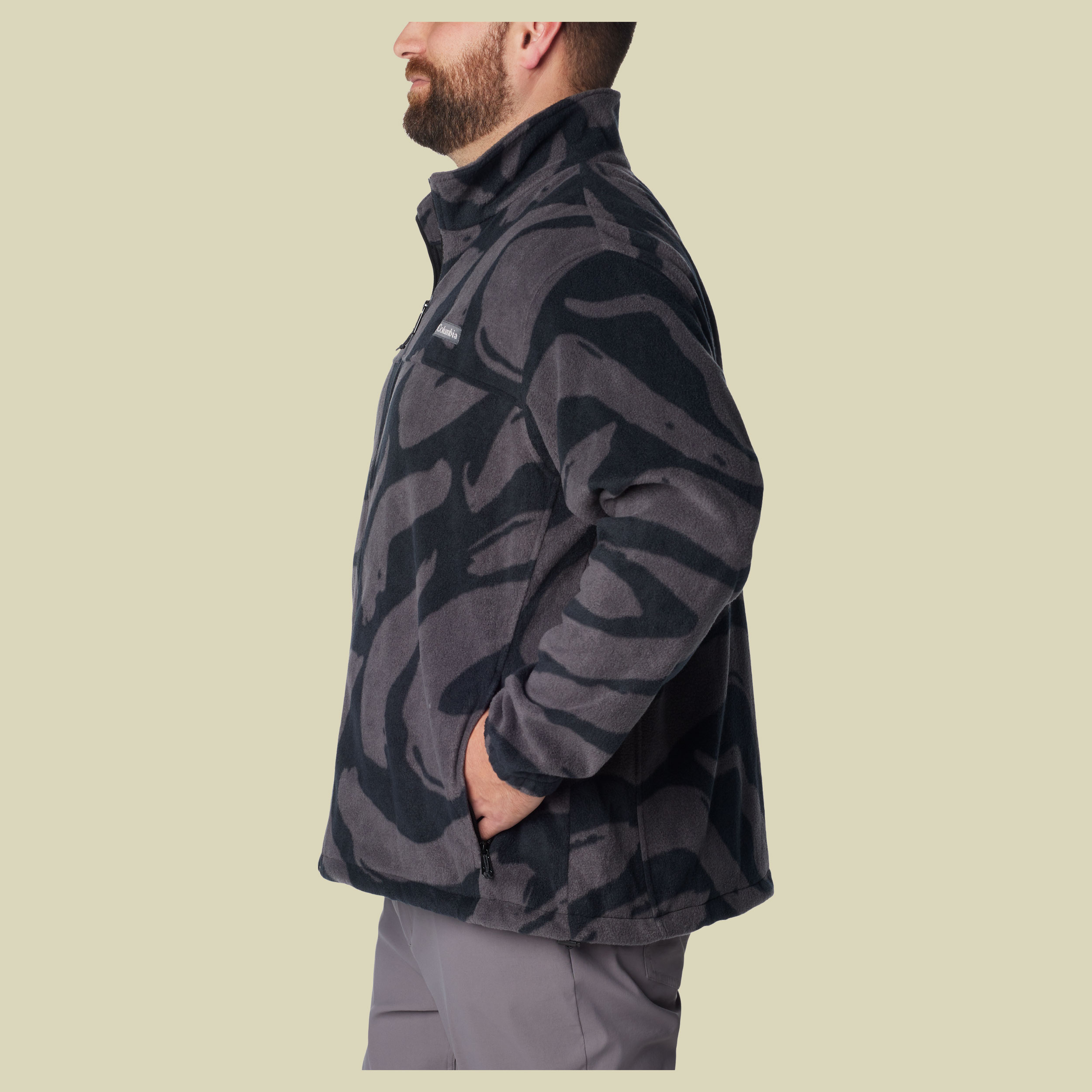 Steens Mountain Printed Jacket Men Größe S Farbe black snowdrift