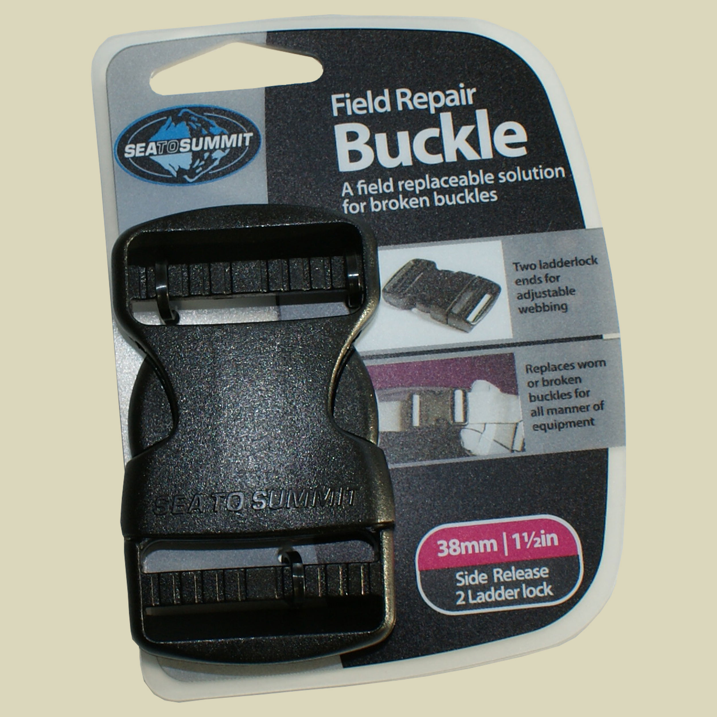 Field Repair Buckle Side Release 38 mm für Gurtbänder bis 38 mm