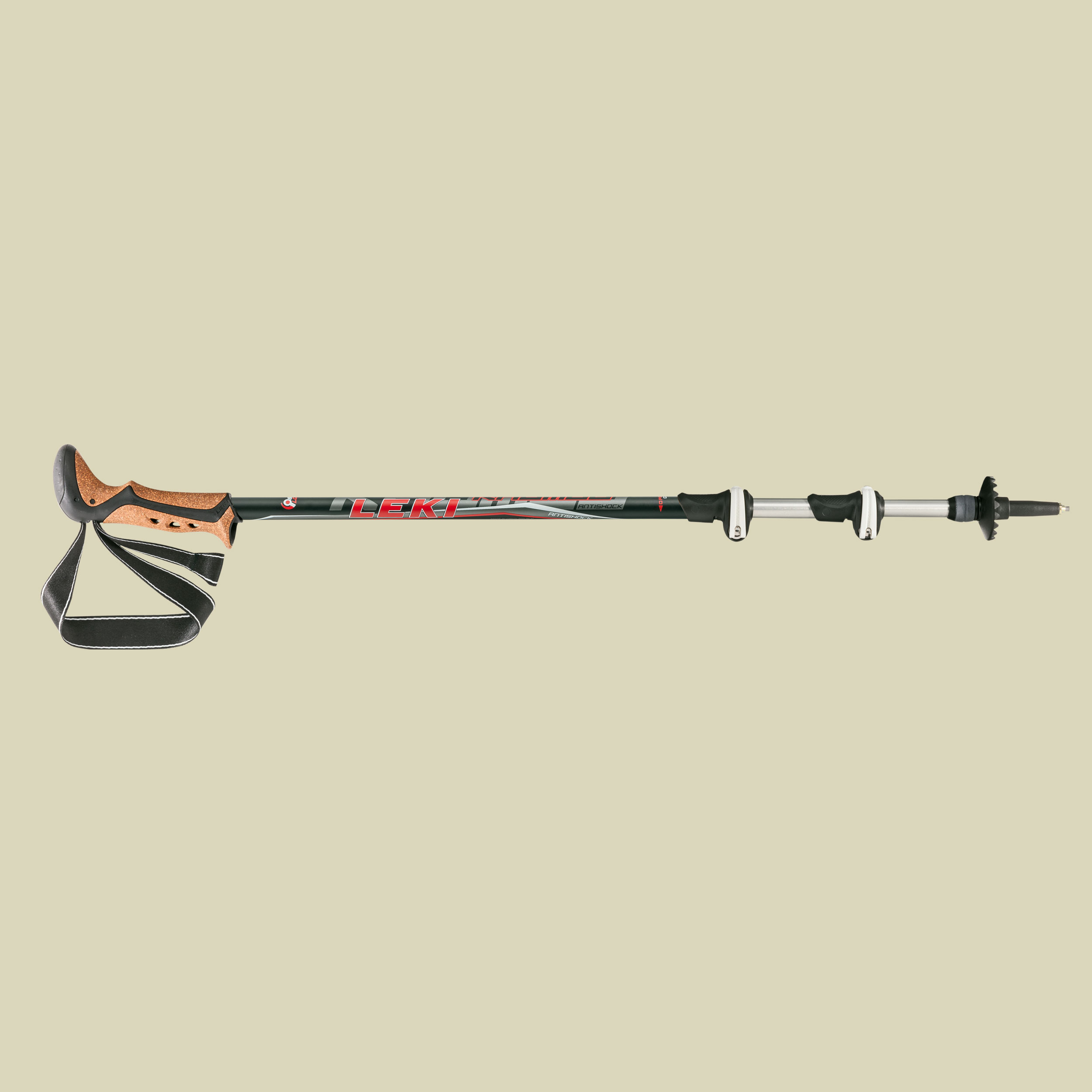 Khumbu Antishock Länge:72-145cm Farbe:schwarz/rot