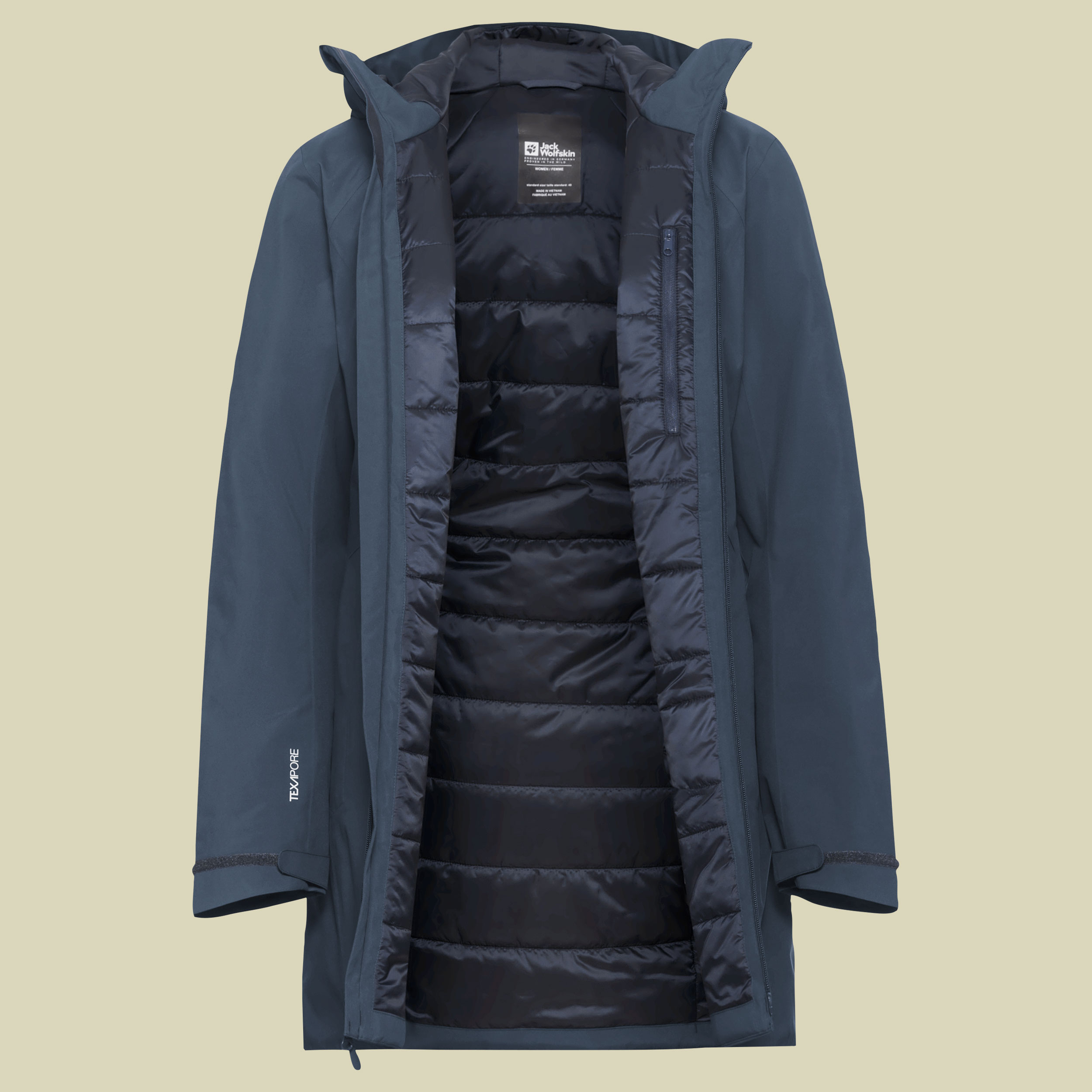 Heidelstein Ins Jacket Women blau XXL - midnight sky