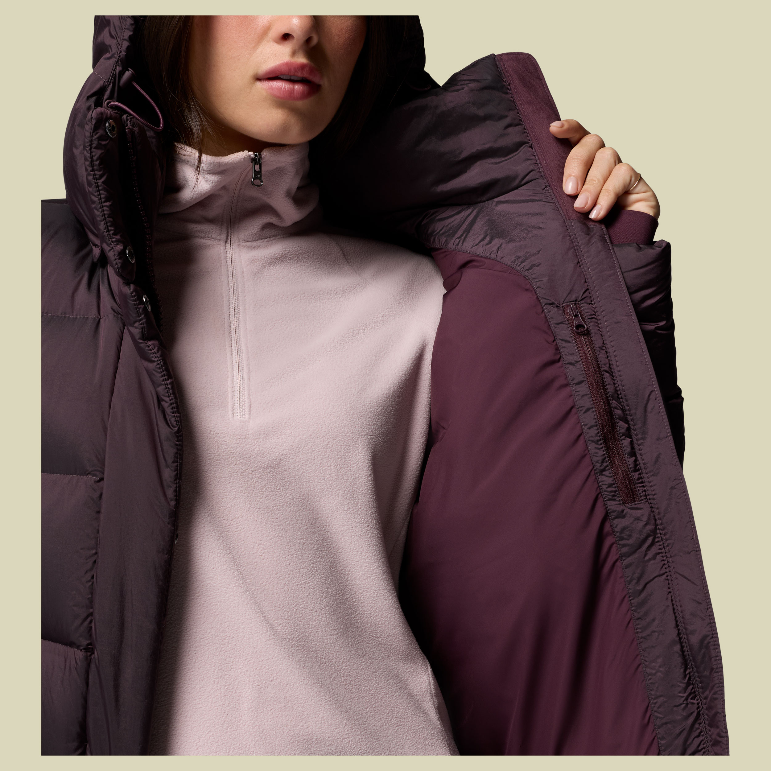 Amaze Puff Hooded Jacket Women S rot - moonvista high shine