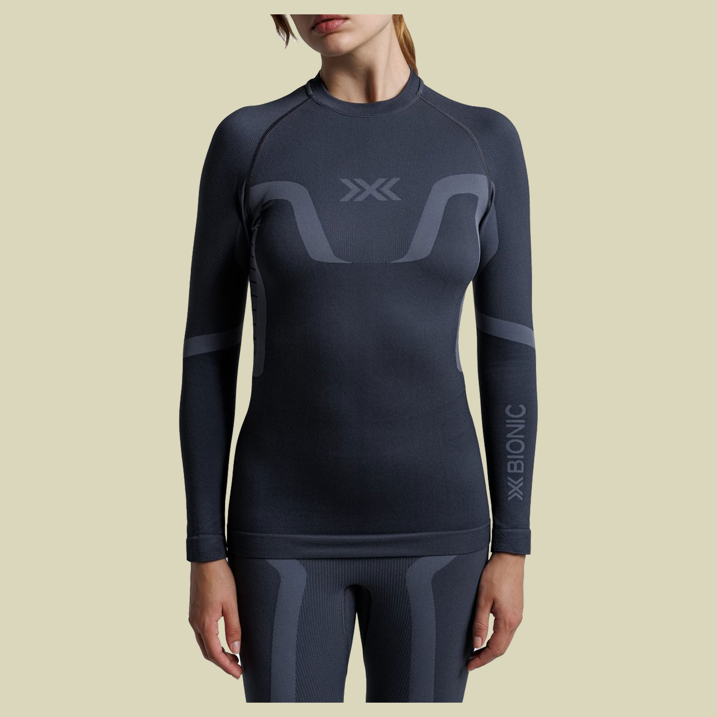 X-Bionic X-Ential Baselayer LS Women XL grau - anthracite