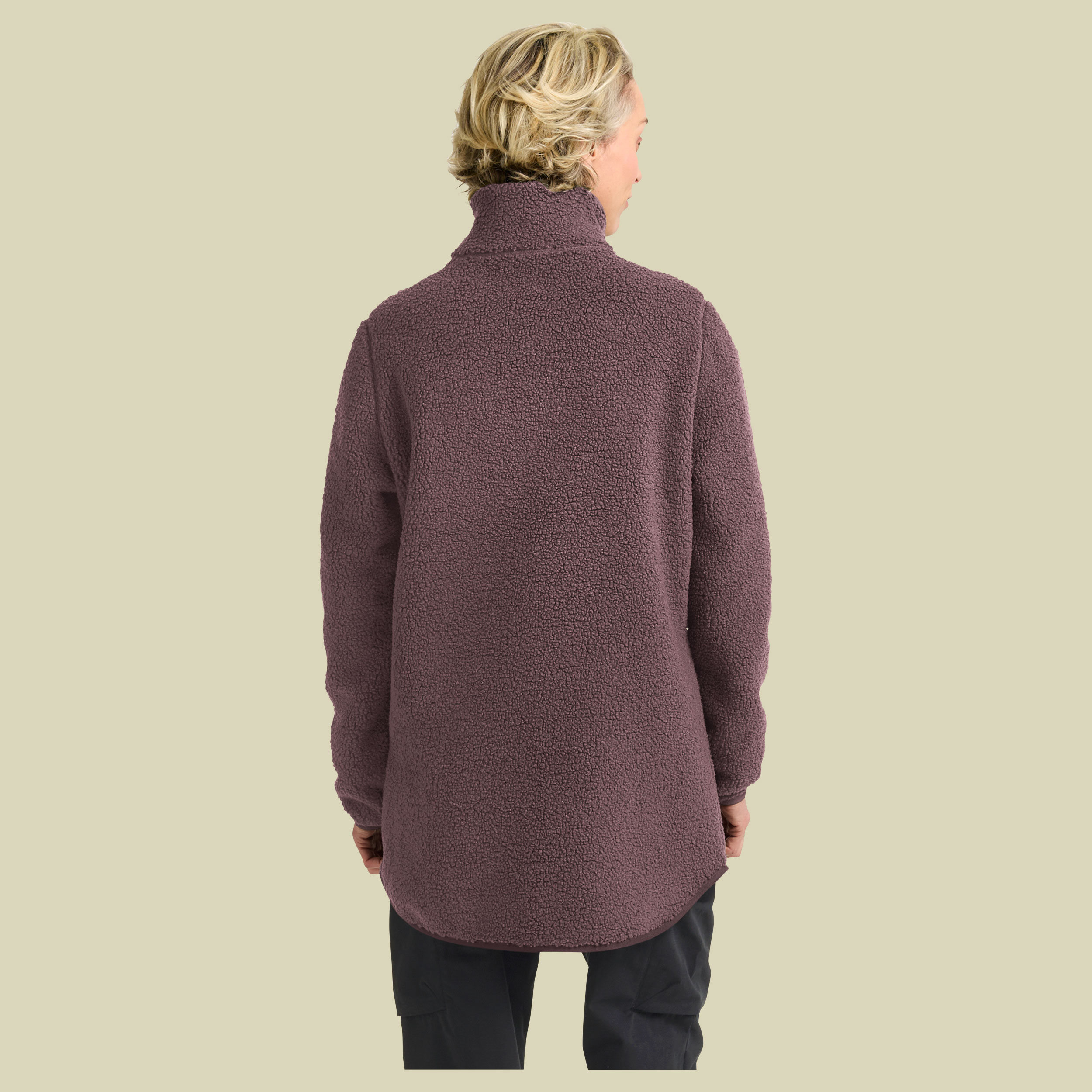 High Curl Coat Women XXL lila