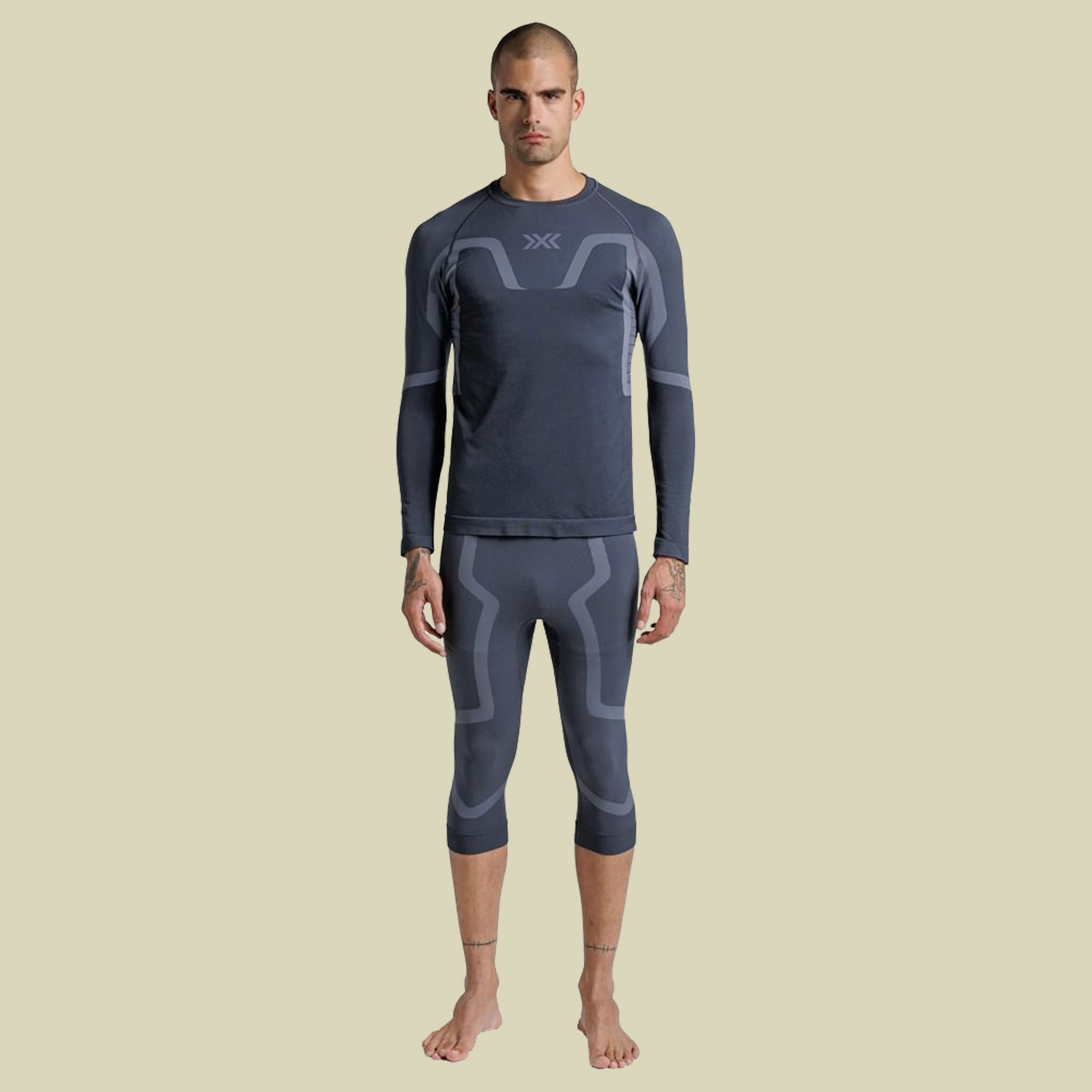X-Bionic X-Ential 3/4 Tights Men XL grau - anthracite