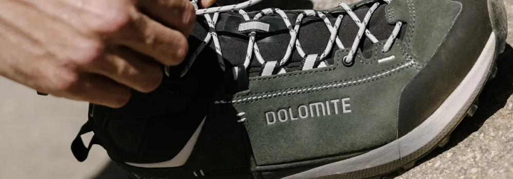 Dolomite Schuh in der Detailansicht