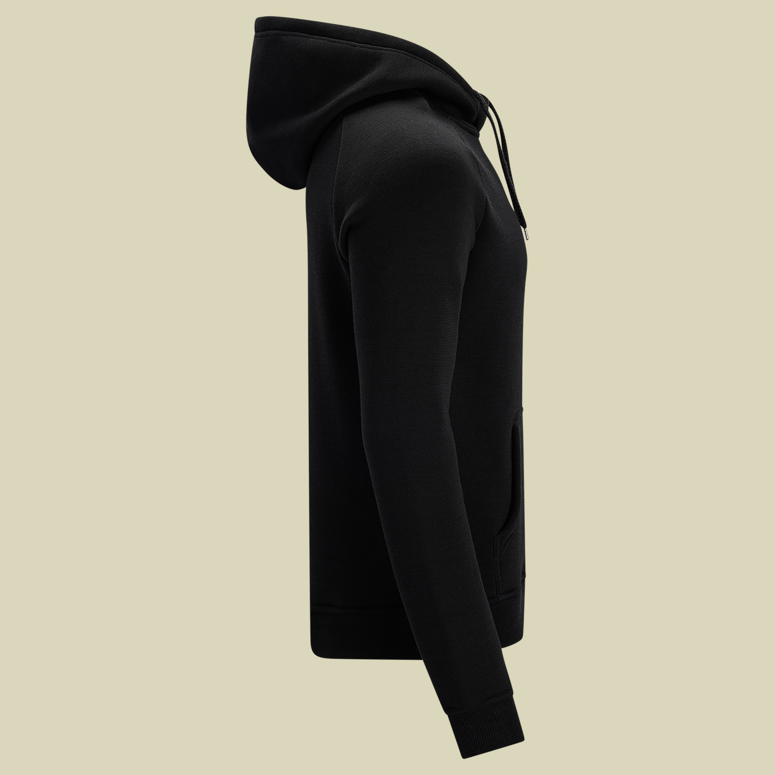 FleeceWool Hoodie Men M Jet Black