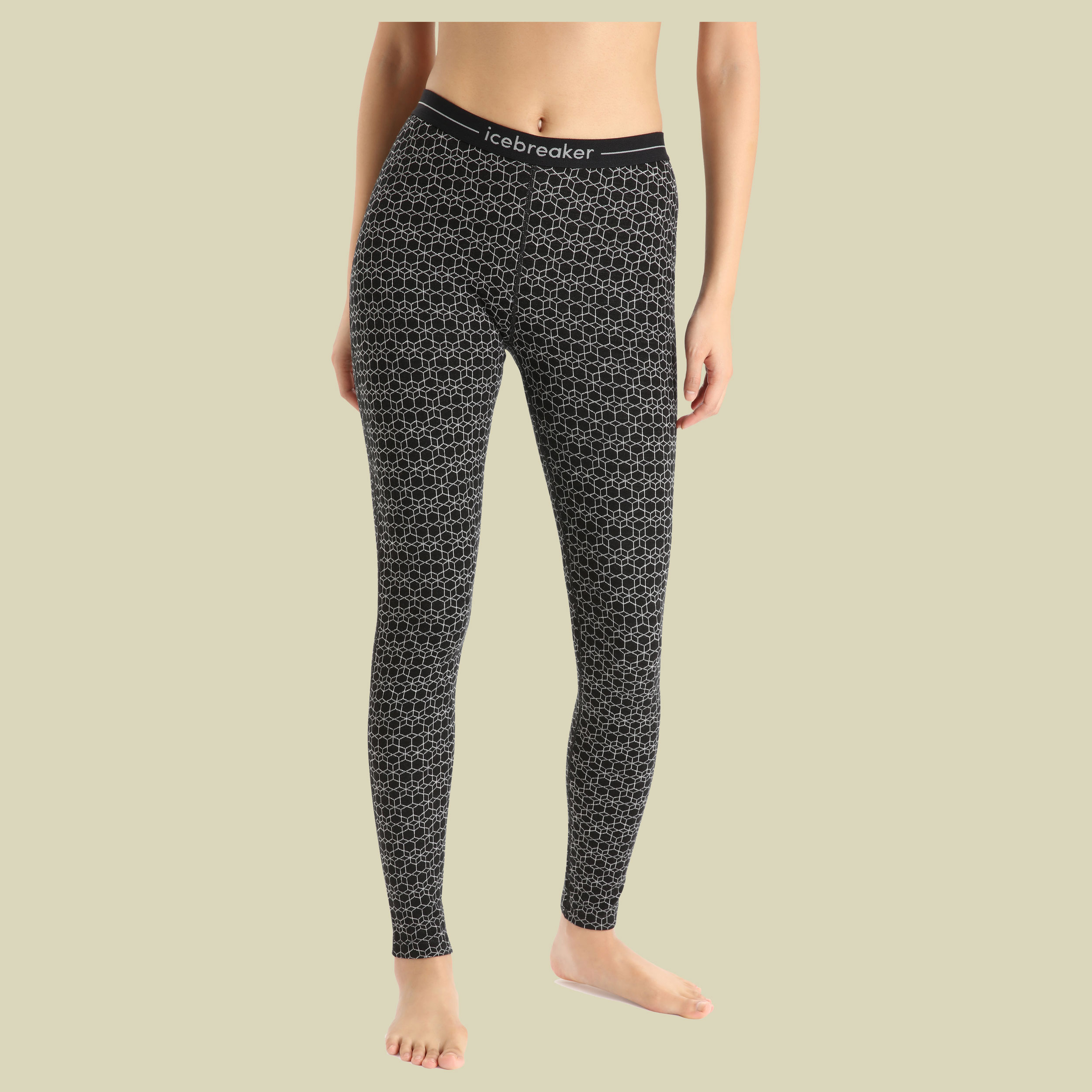Merino 250 Vertex Leggings Alpine Geo Women Größe XL Farbe black/snow