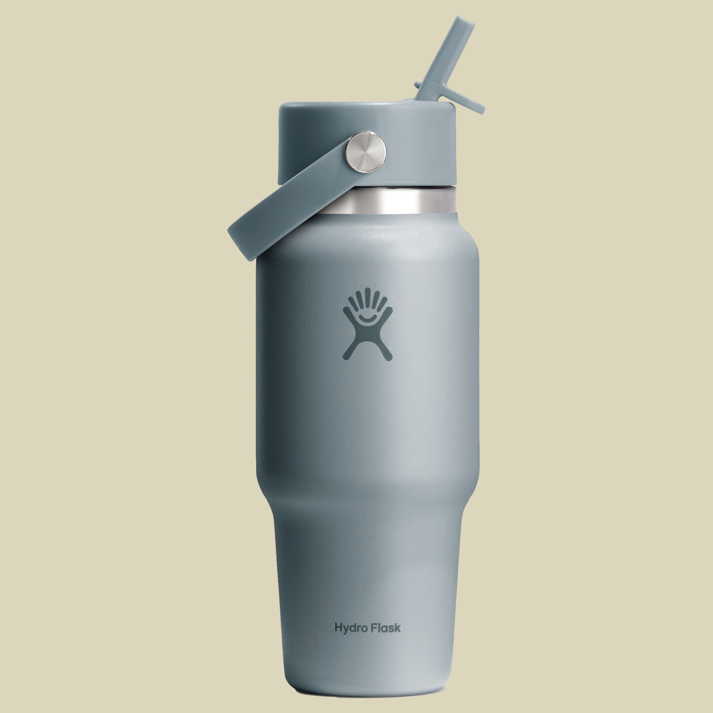 Wide Mouth Flex Straw Travel Bottle 24 oz grau - shale grey