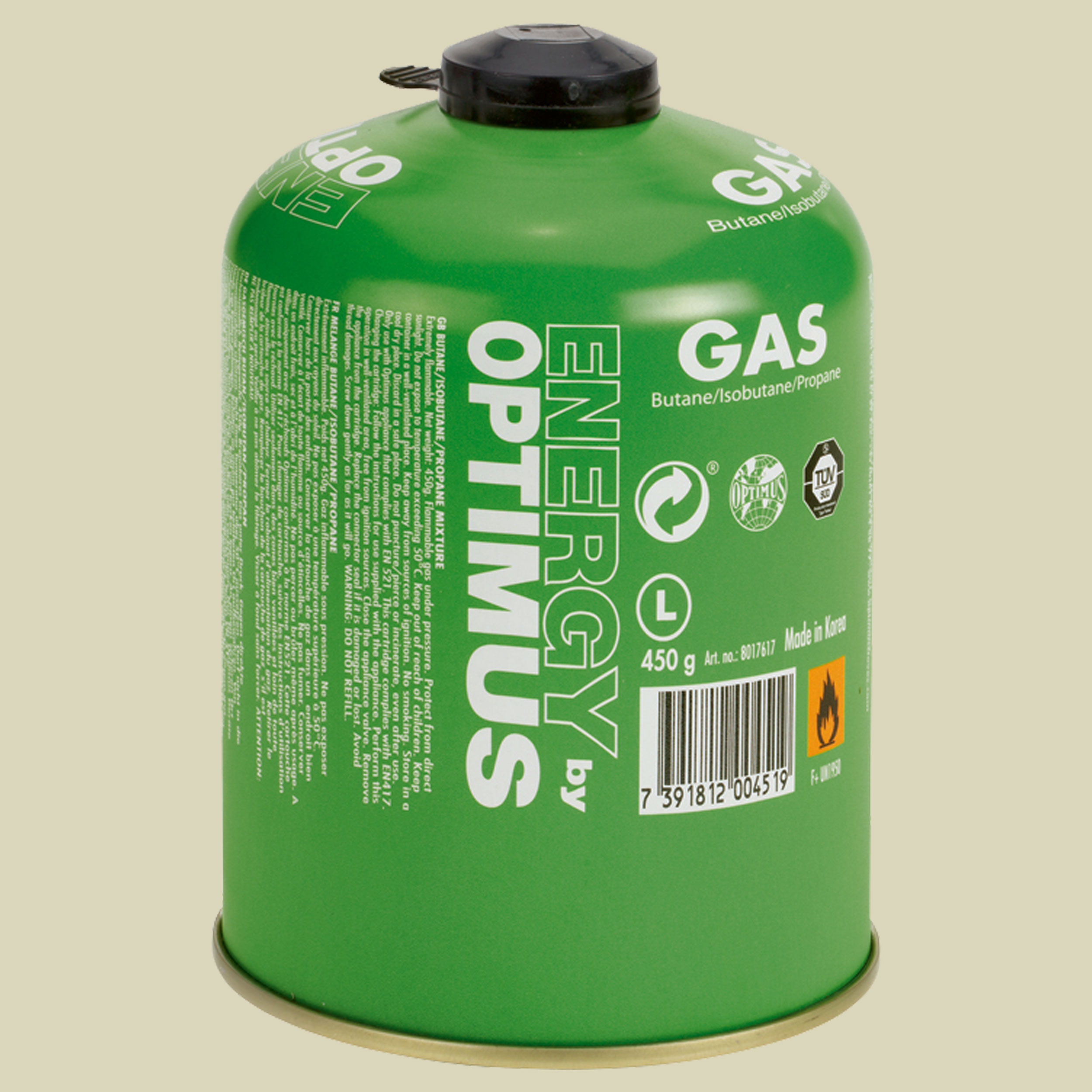 Optimus Gaskartusche 450g Inhalt 450 g