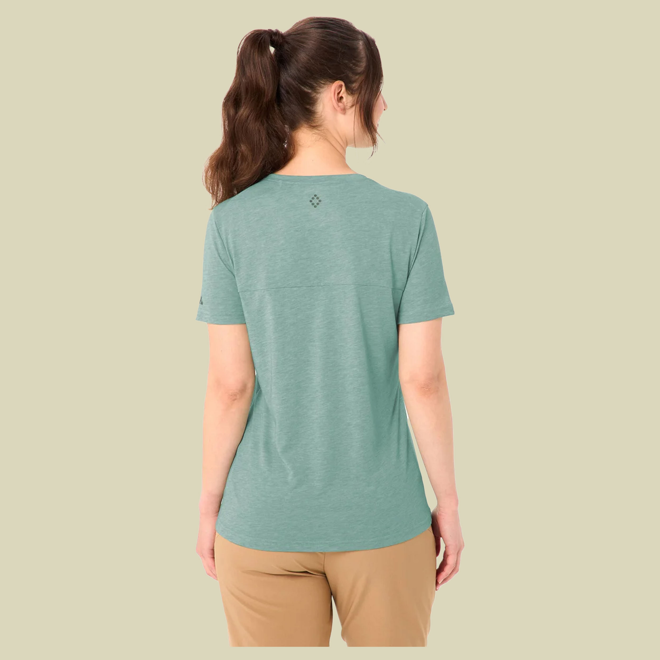 Skomer Print T-Shirt III Women 44 grün - dusty fern
