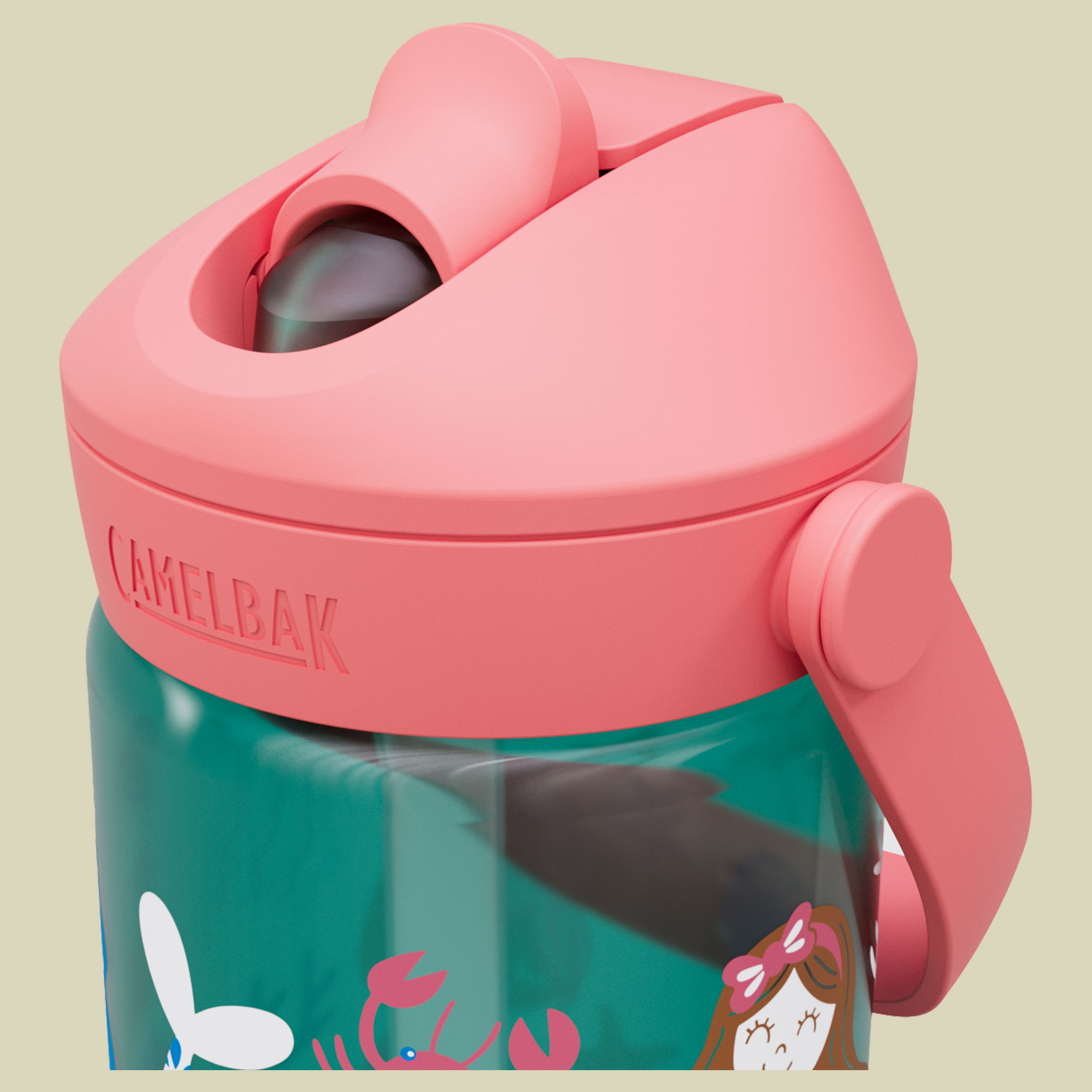 Thrive Flip Straw Kids 0,4 L mehrfarbig pink - mermaid friends