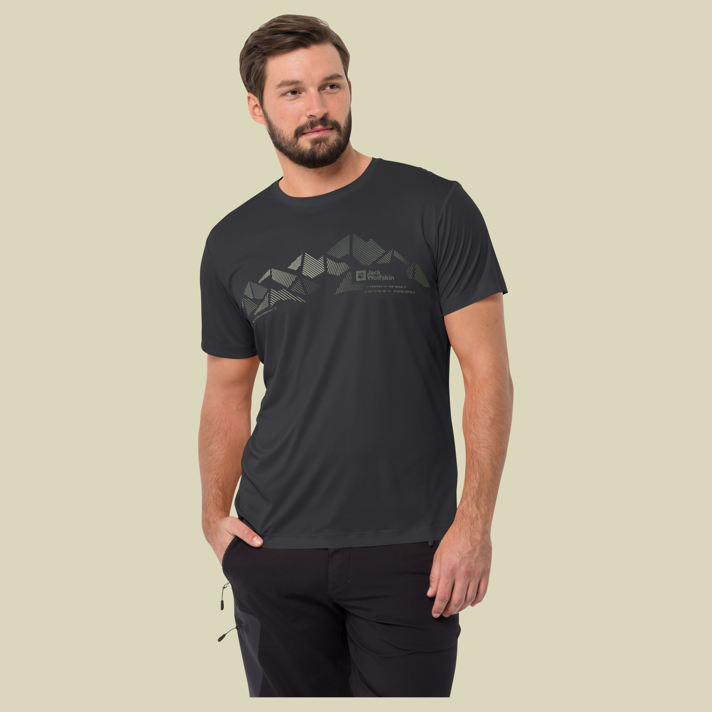 Peak Graphic T Men Größe XXL Farbe phantom