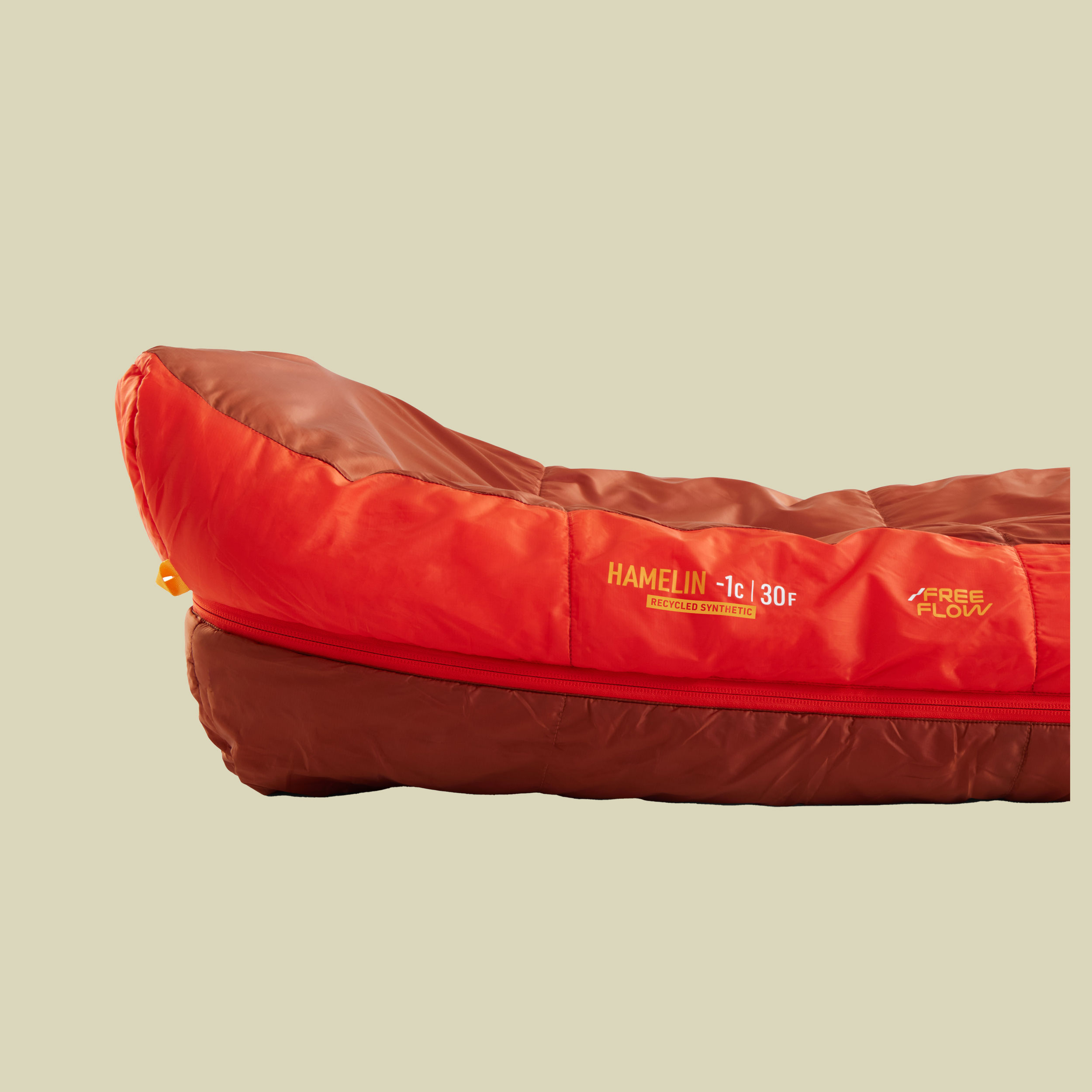 Hamelin Synthetic Sleeping Bag -1C rot 198 cm long - Farbe picante