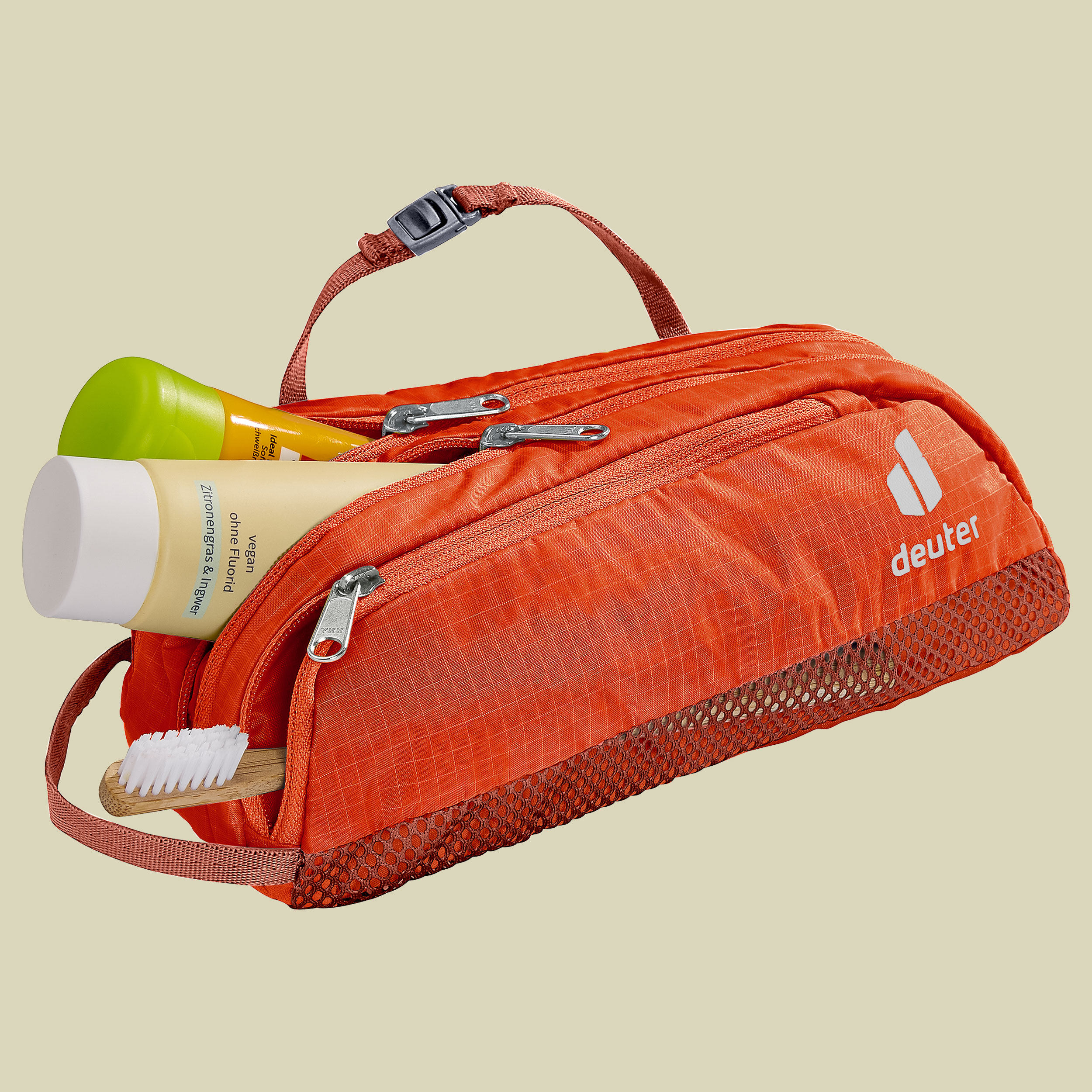 Wash Bag Tour III Volumen 2,0 Farbe papaya-redwood