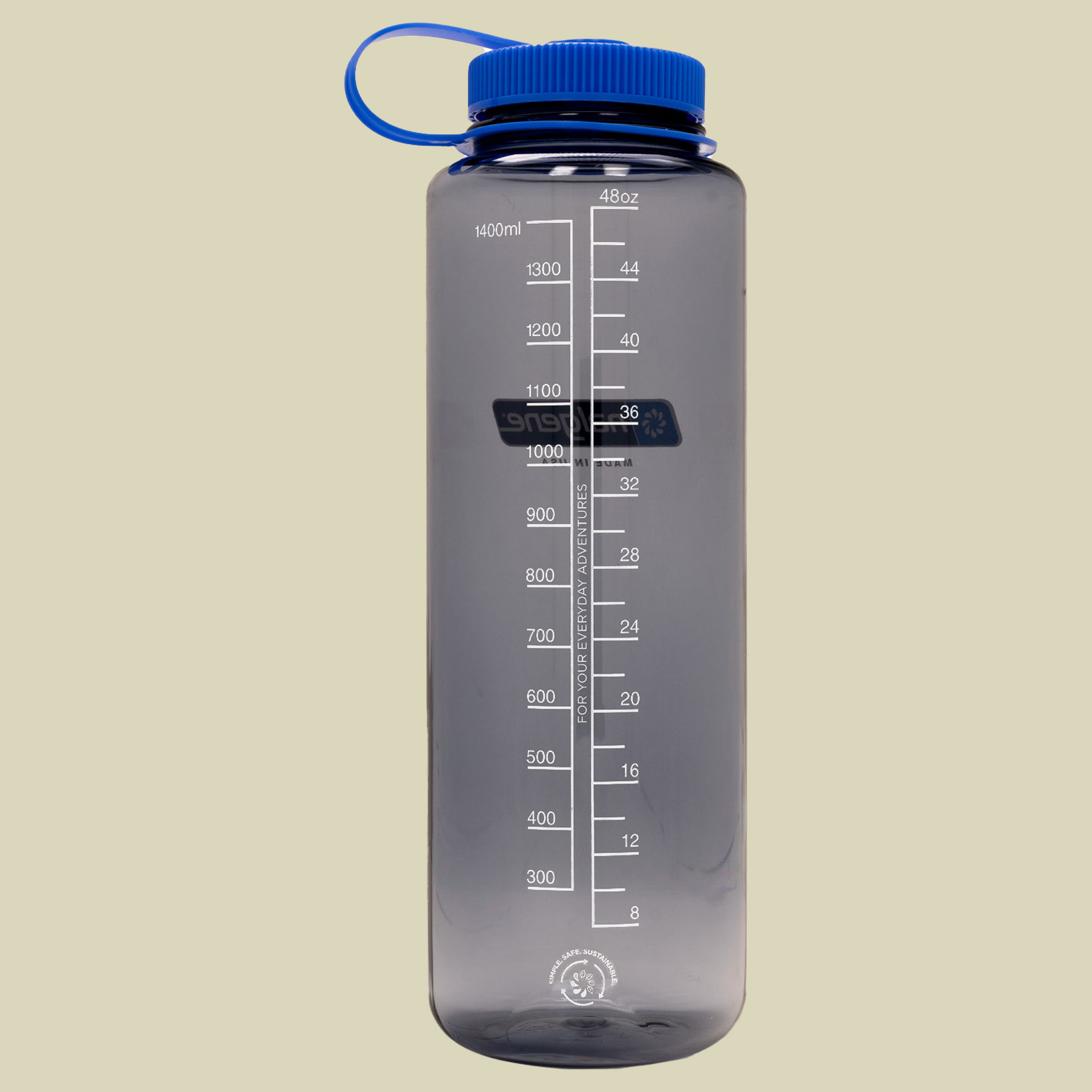 Nalgene Weithalsflasche WH Silo Sustain Volumen 1,5 Farbe grau