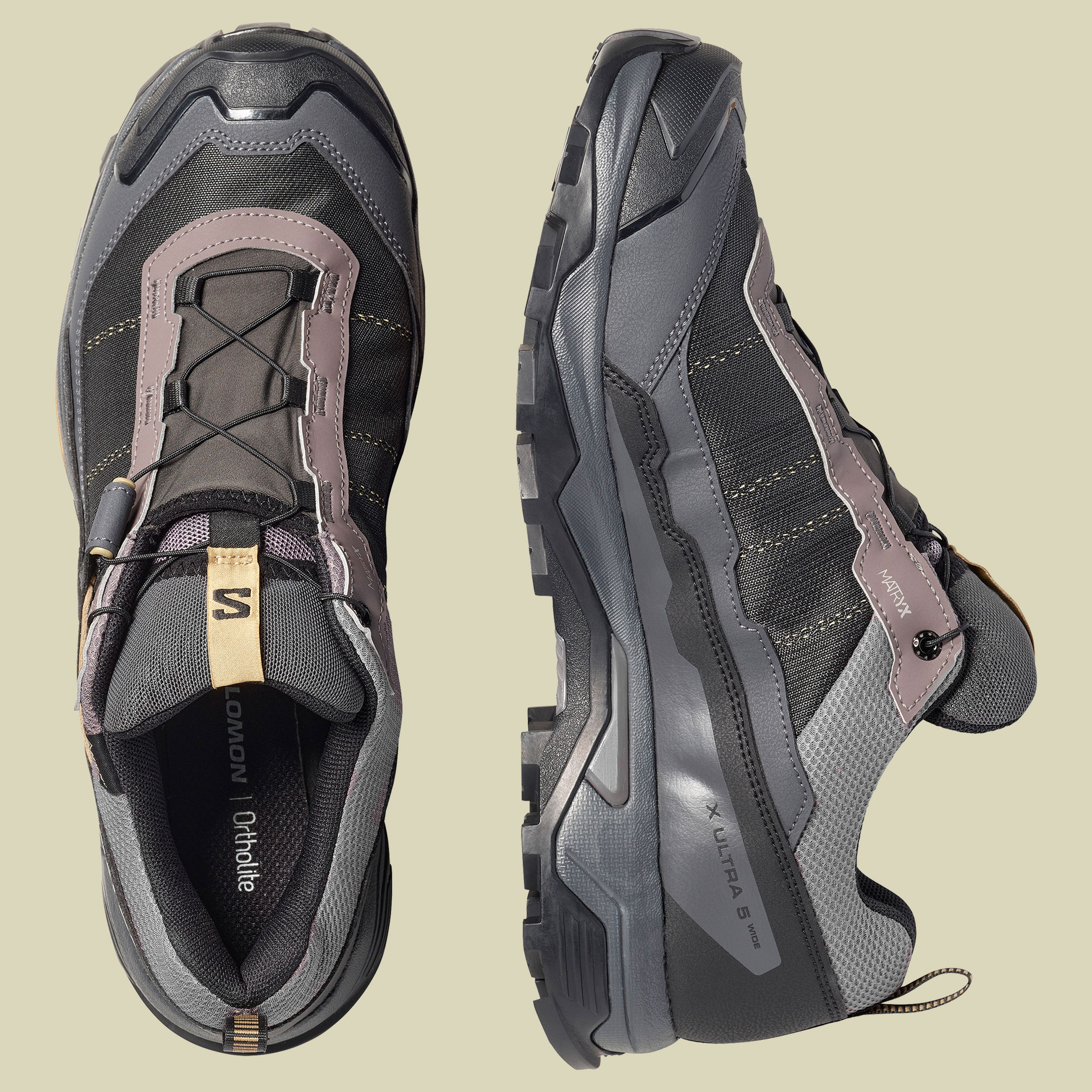 X Ultra 5 Wide GTX Men UK 9 grau - dark gull grey/asphlat/willow