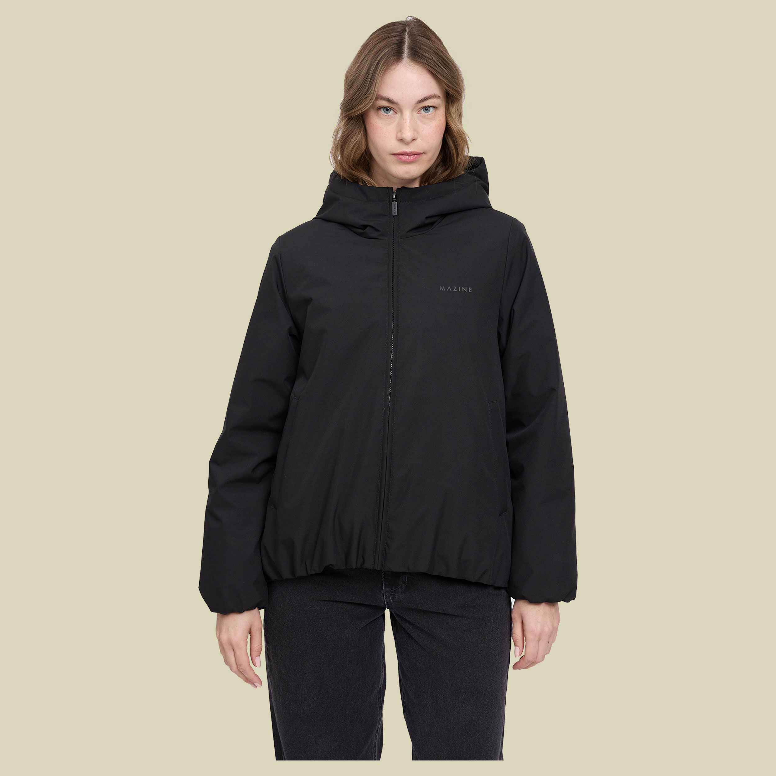 Basic Padded Jacket Women M schwarz1 - black