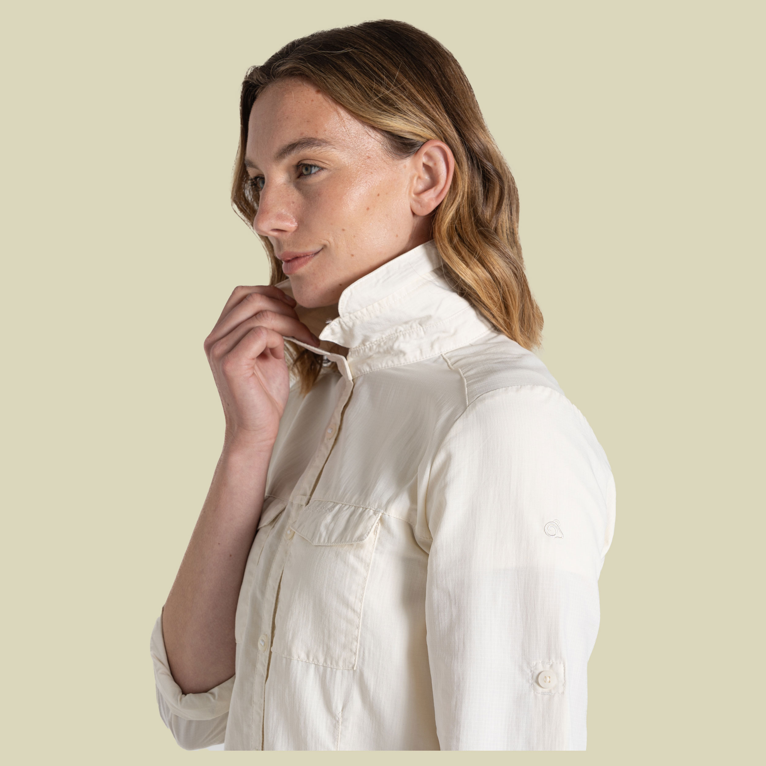 NosiLife Adventure Long Sleeved Shirt III Women 42 beige -sea salt (UK 16)