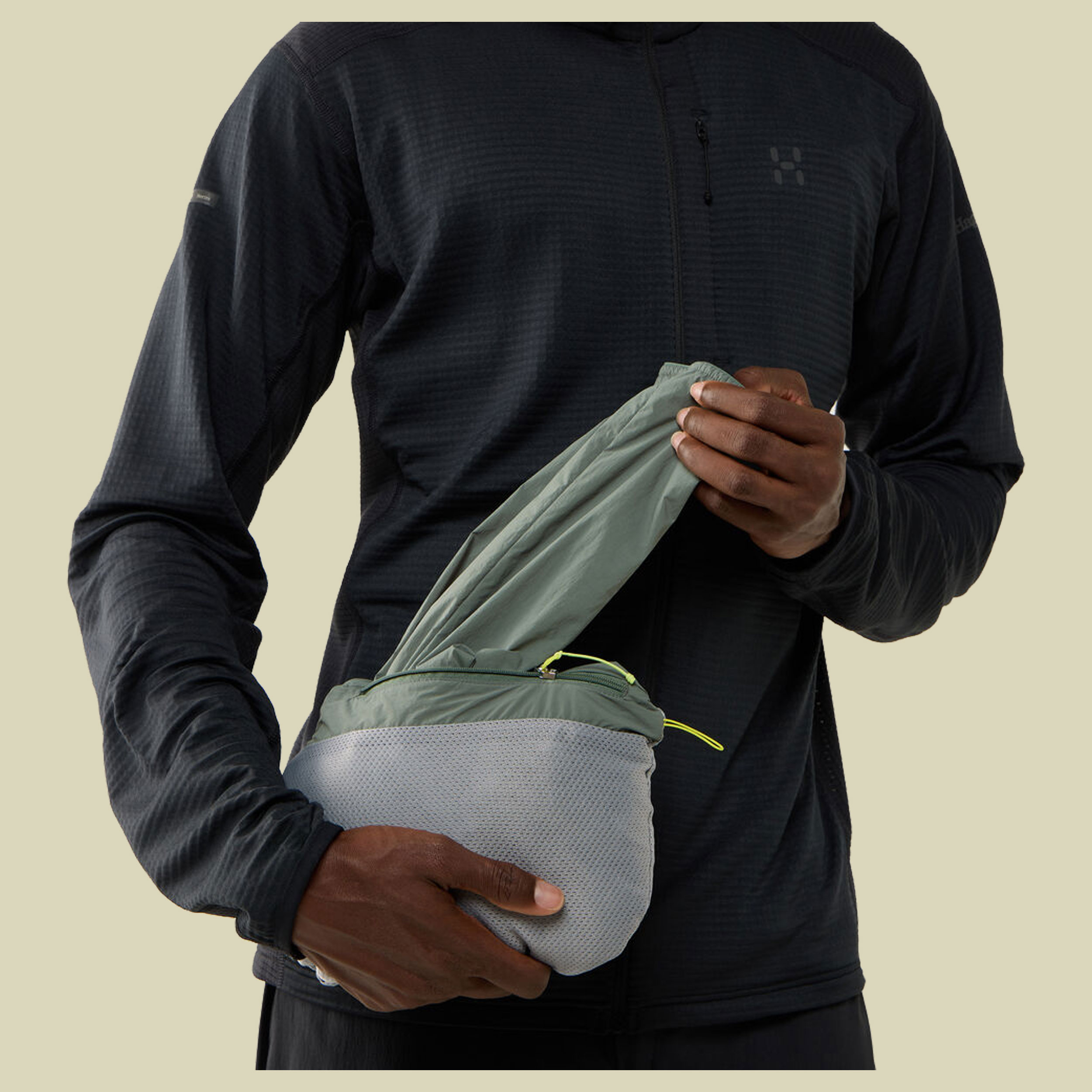 L.I.M Mimic Barrier Hood Men XL grün - chlorophyll green