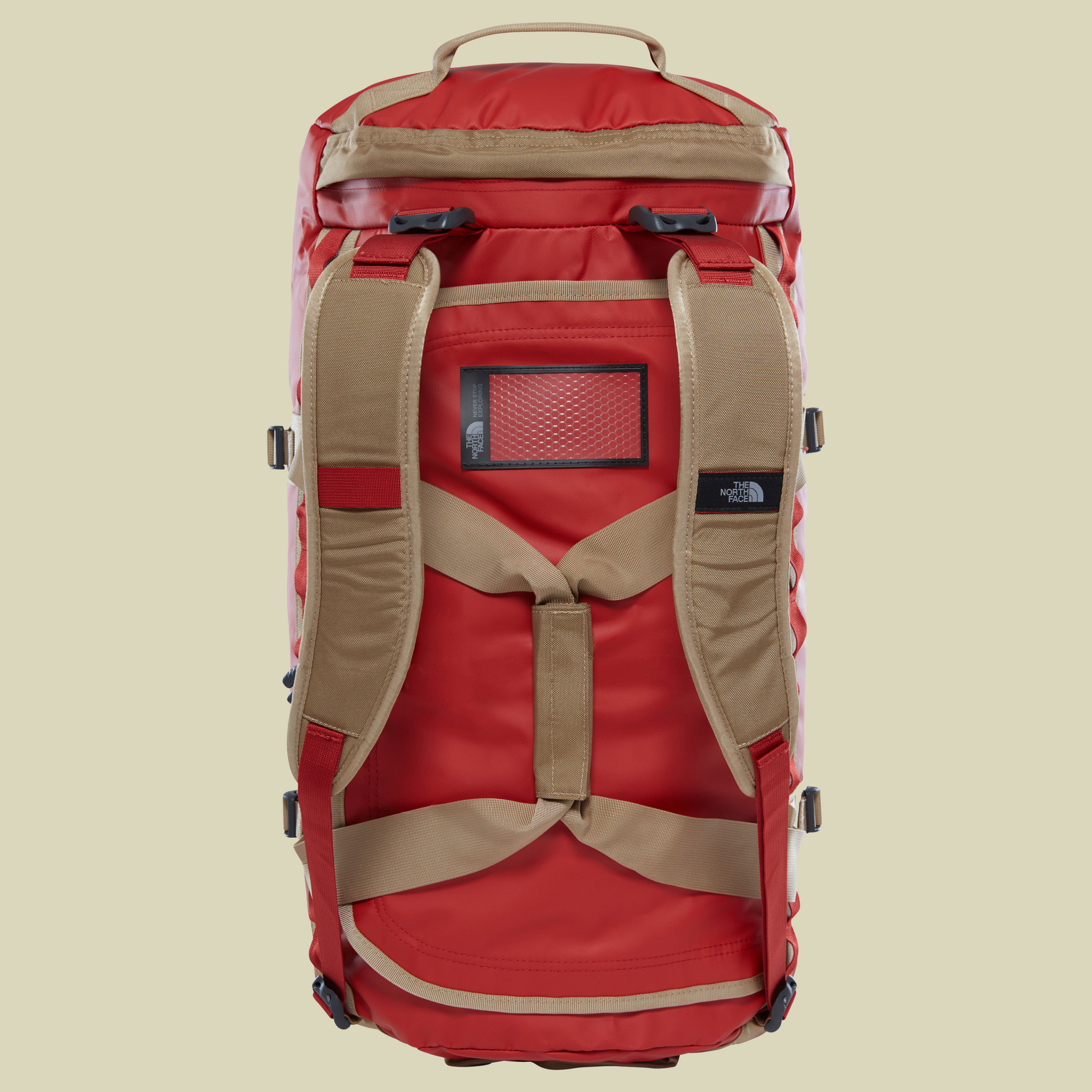 Base Camp Duffel M Volumen 71 Farbe bossa nova red/kelp tan