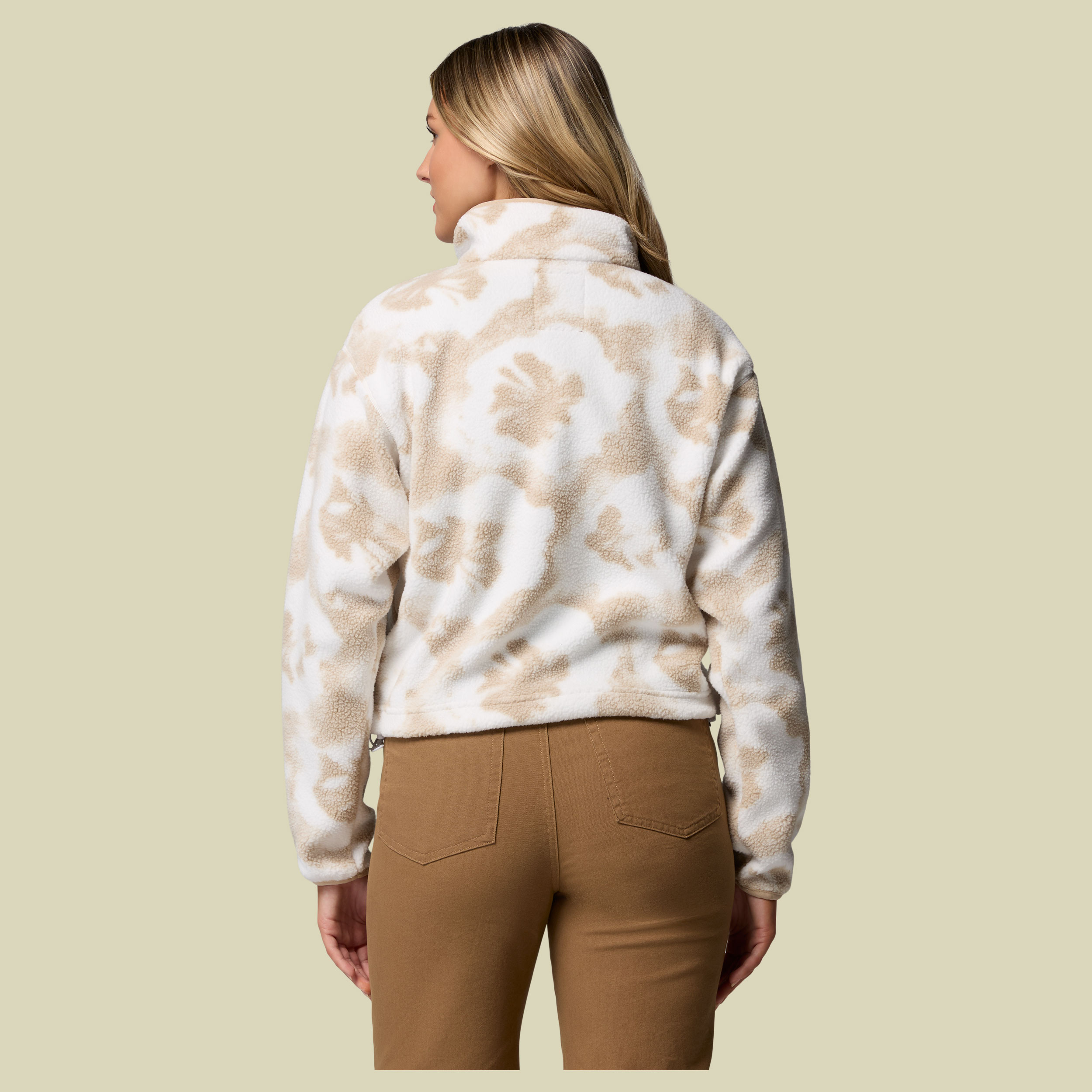 Helvetia II Printed Cropped Half Snap Women XS mehrfarbig beige - sea salt,spray